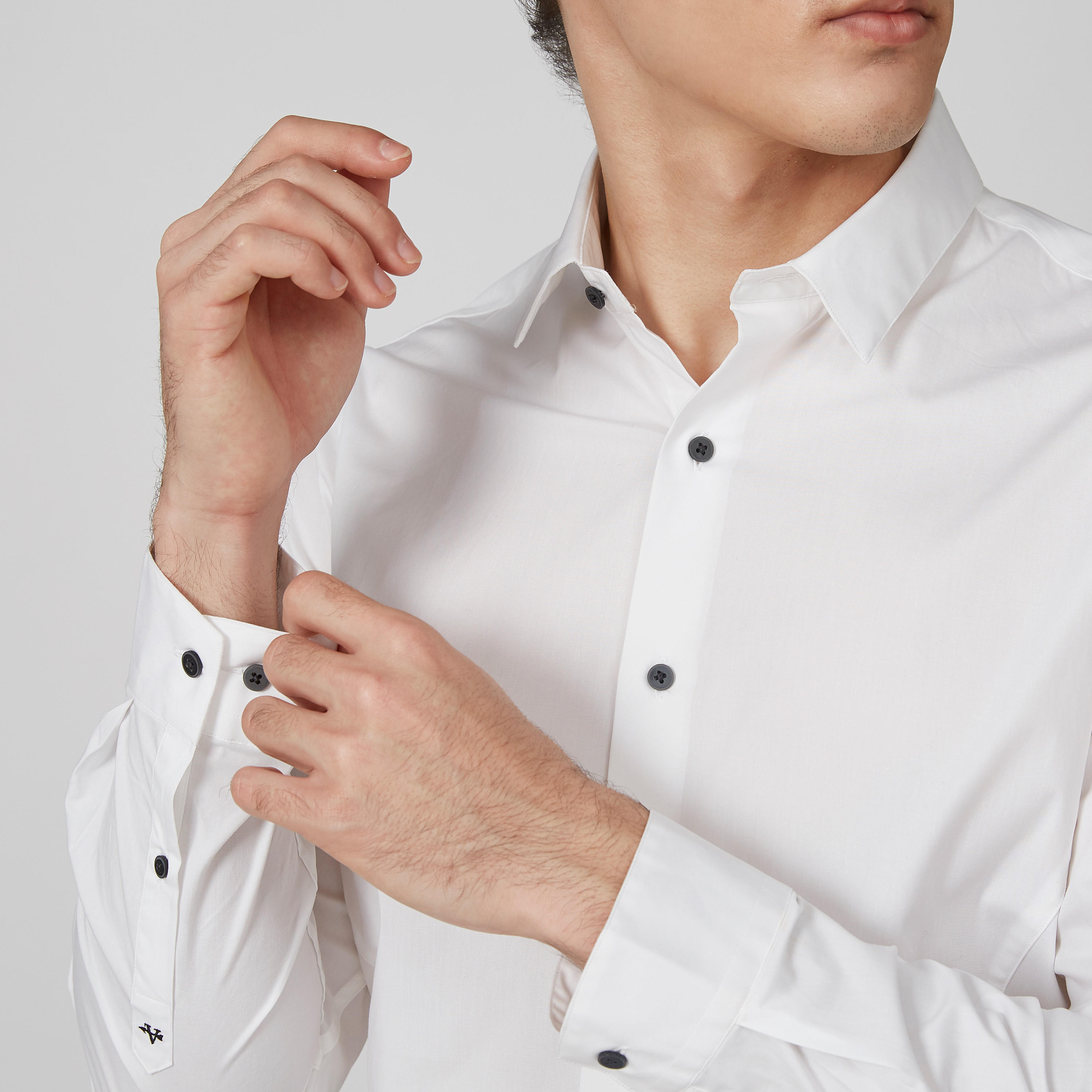 قميص سادة بأكمام طويلة من آرو-men-clothing-shirts-image-2