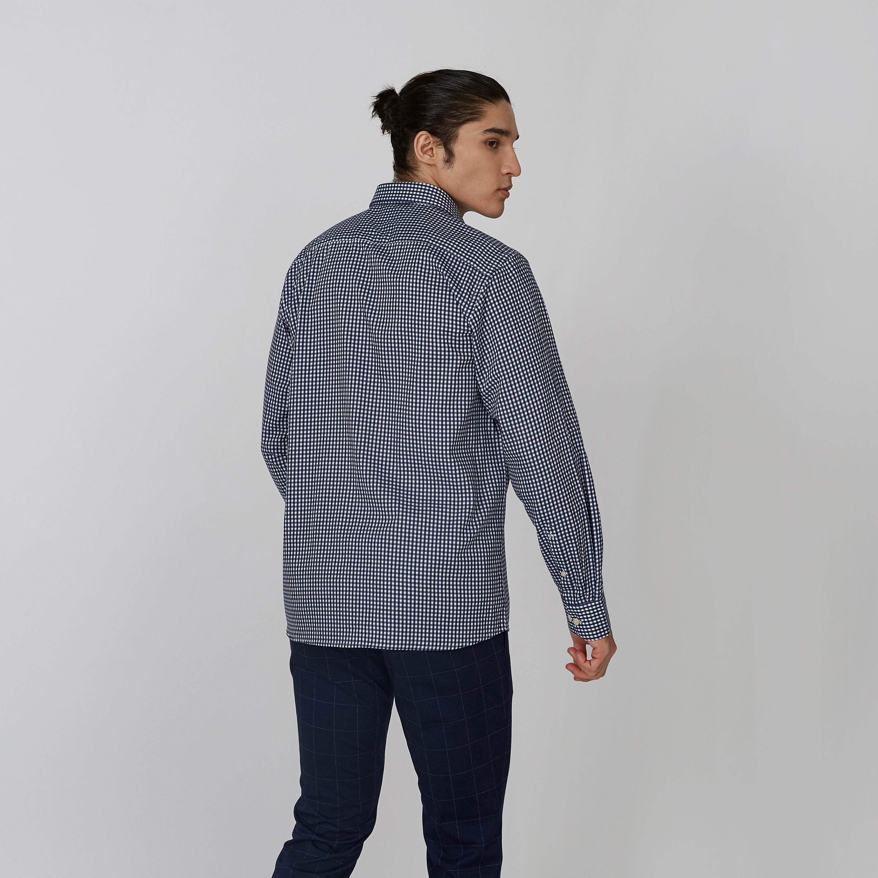 Arrow Chequered Formal Shirt with Spread Collar and Long Sleeves-men-clothing-shirts-image-2
