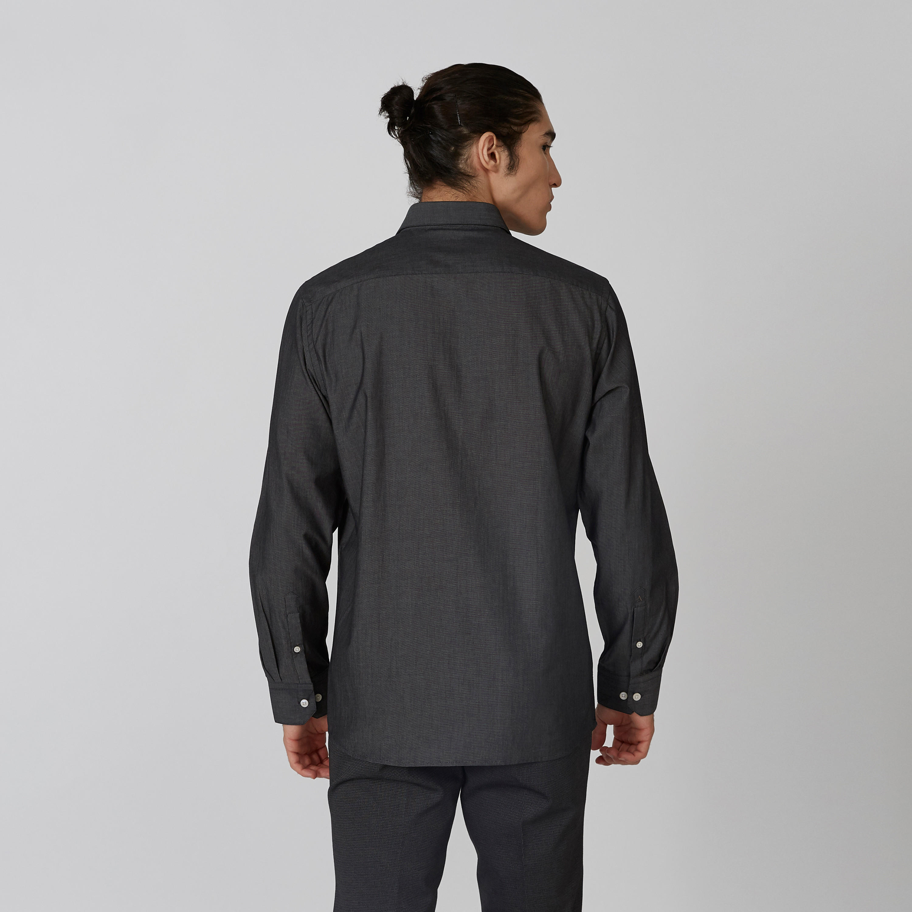 قميص رسمي سادة بياقة عاديّة وأكمام طويلة من آرو-men-clothing-shirts-image-4