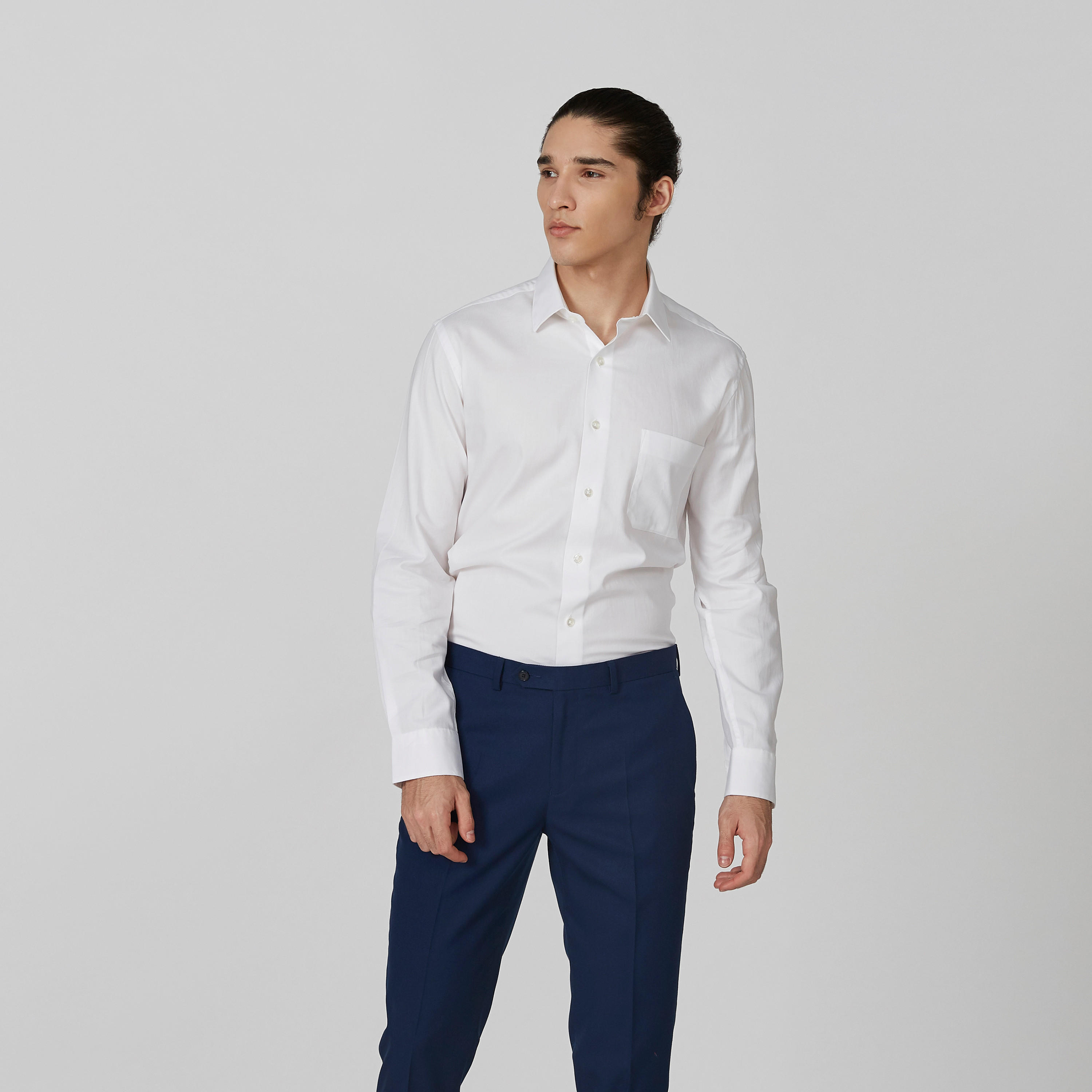 قميص سادة بأكمام طويلة من آرو-men-clothing-shirts-image-2