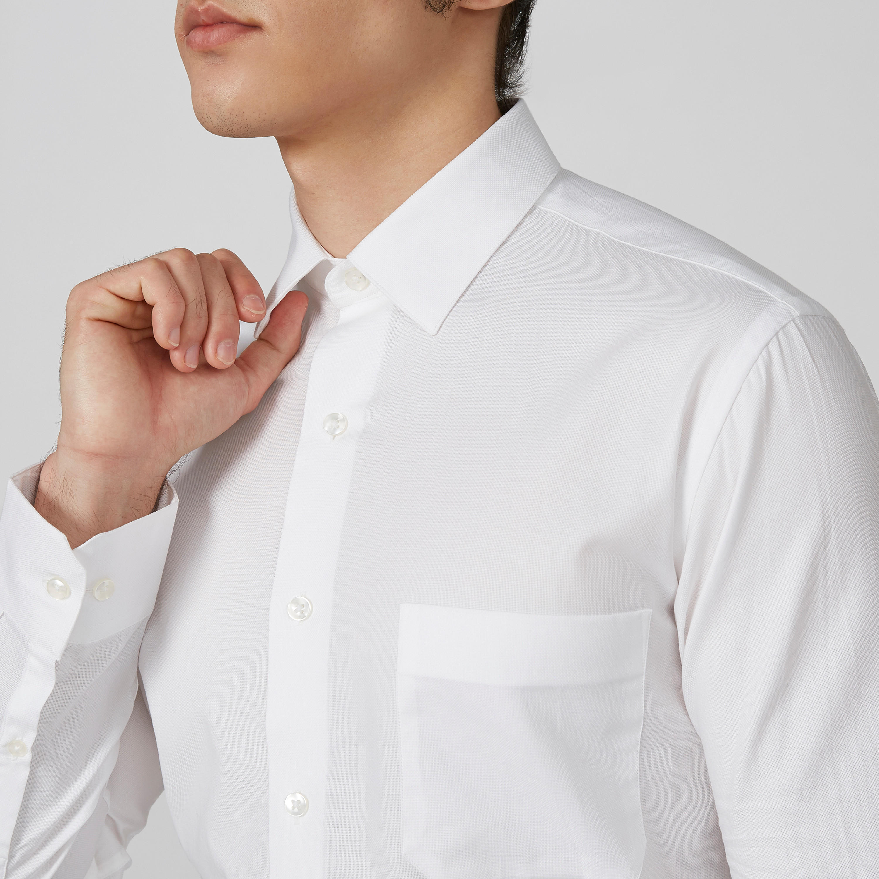 قميص سادة بأكمام طويلة من آرو-men-clothing-shirts-image-1