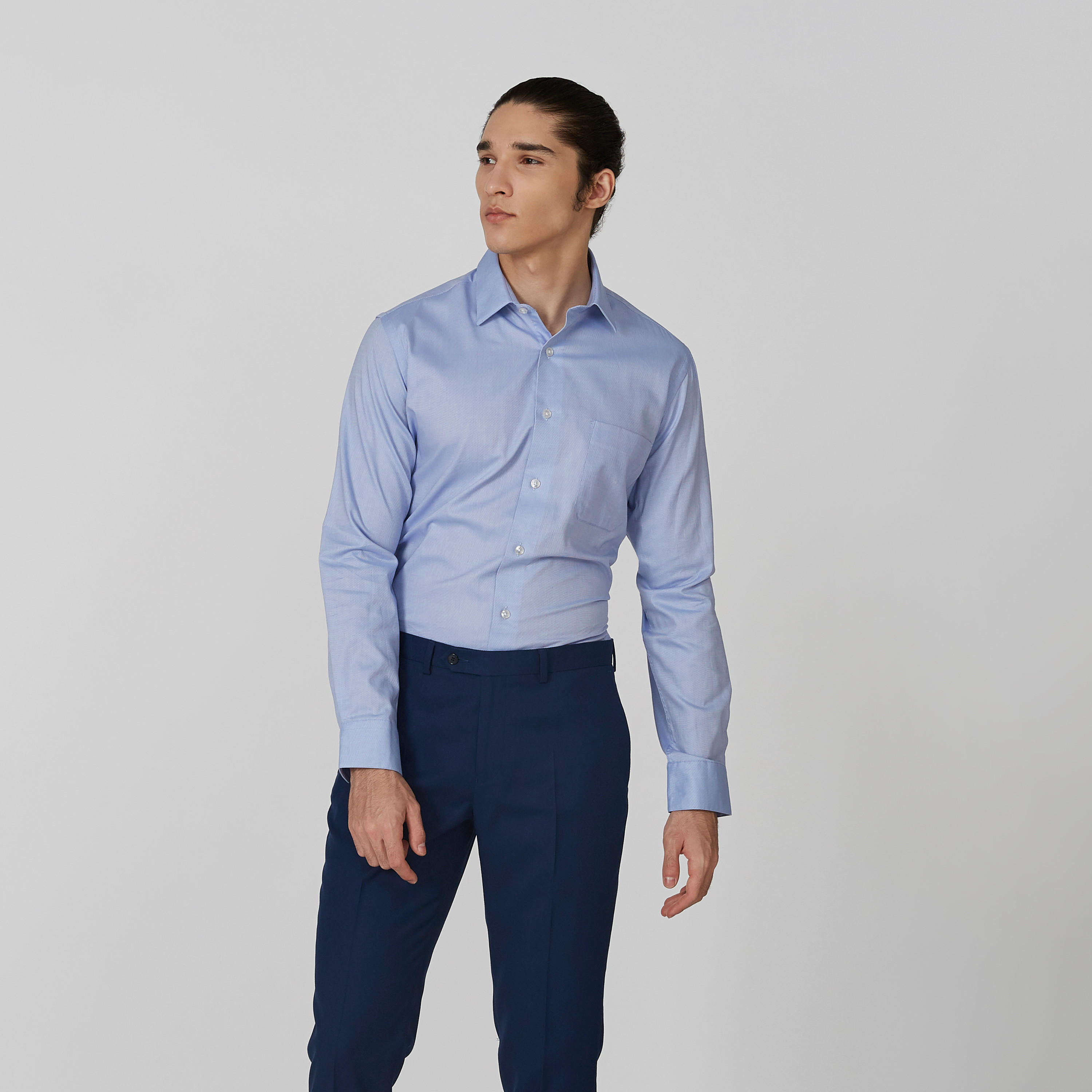 قميص بارز الملمس بأكمام طويلة من آرو-men-clothing-shirts-image-1