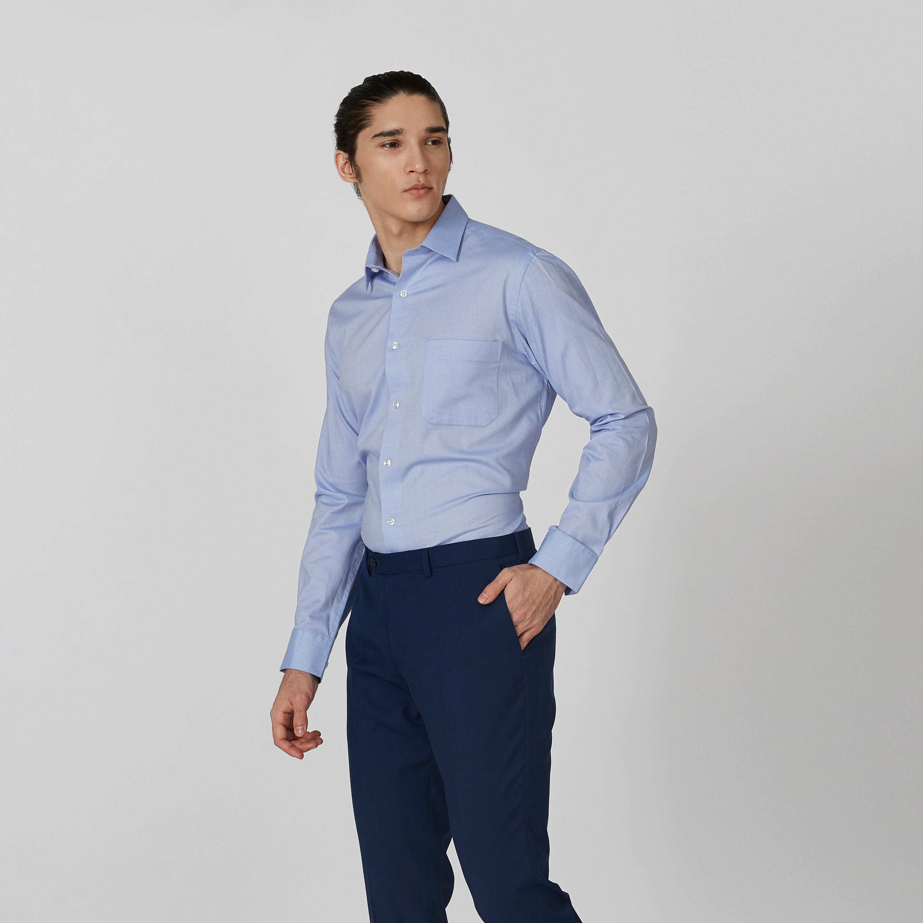 قميص بارز الملمس بأكمام طويلة من آرو-men-clothing-shirts-image-4