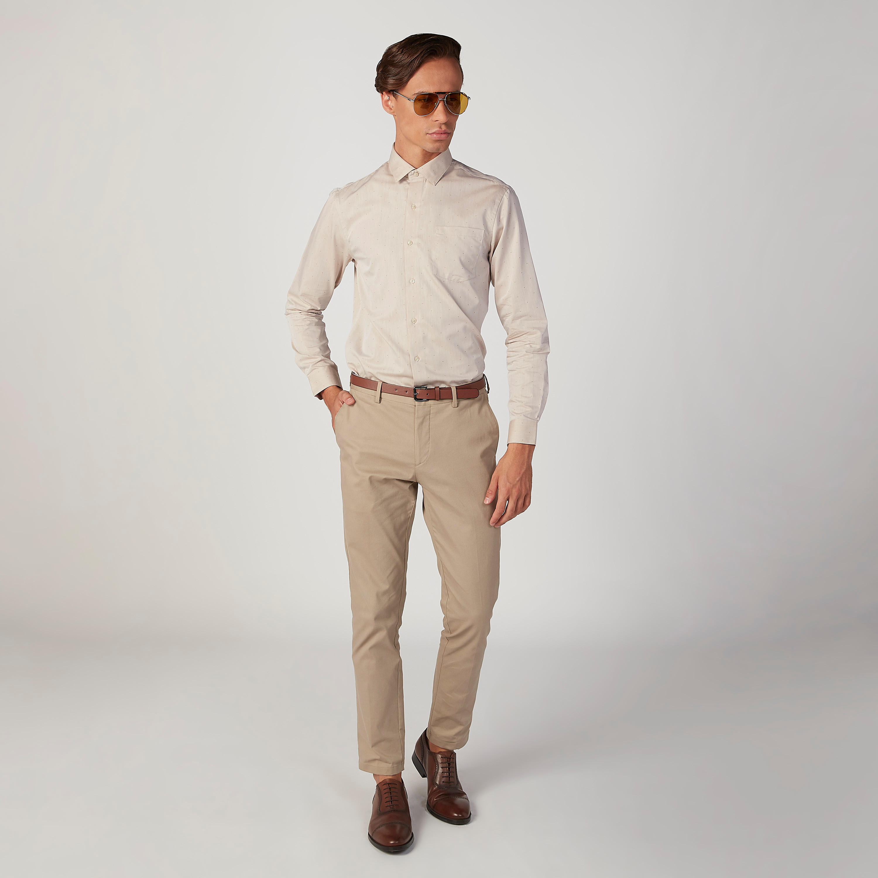 قميص بأكمام طويلة وجيب وطبعات من آرو-men-clothing-shirts-image-2