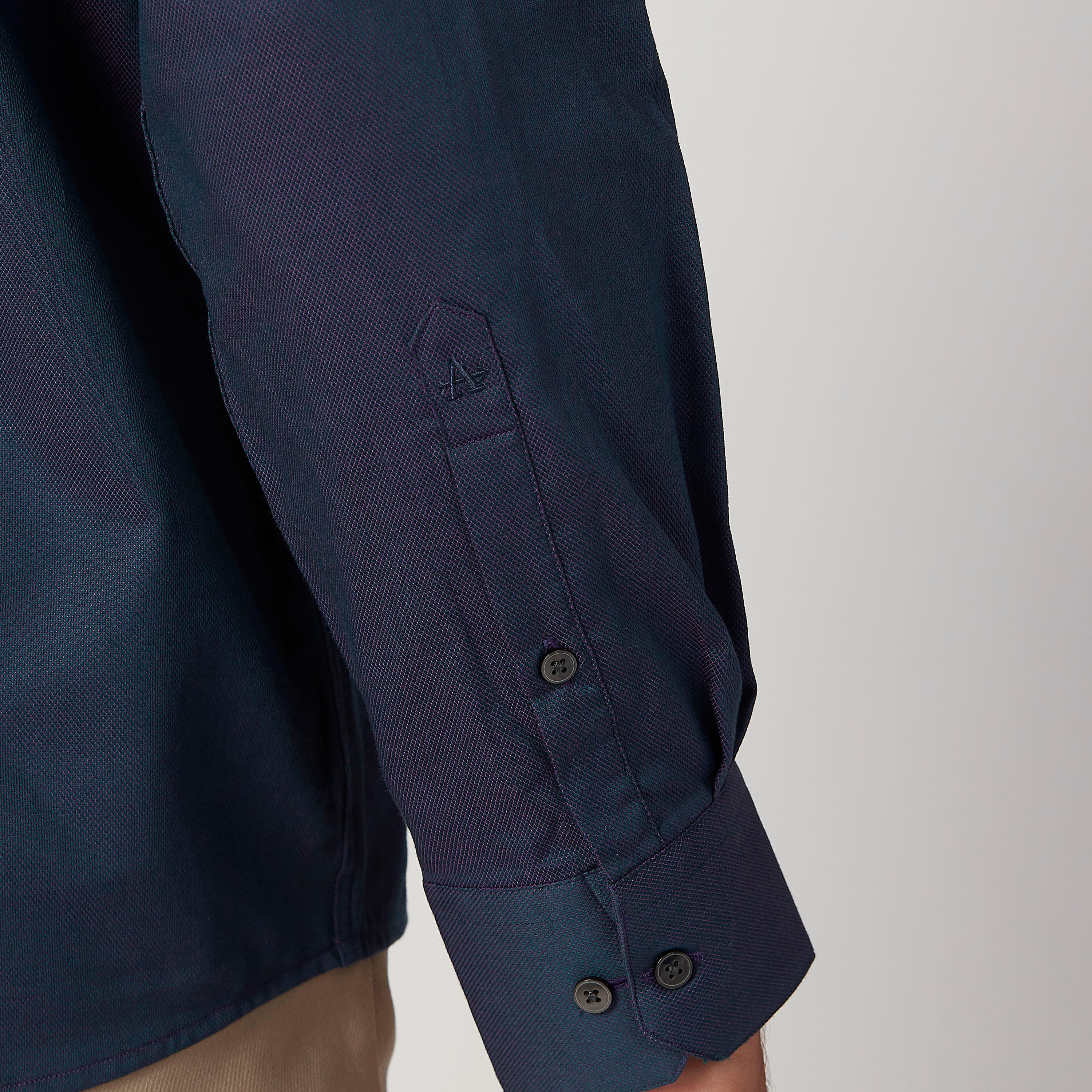 Arrow Shirt with Patch Pocket and Long Sleeves-men-clothing-shirts-image-3