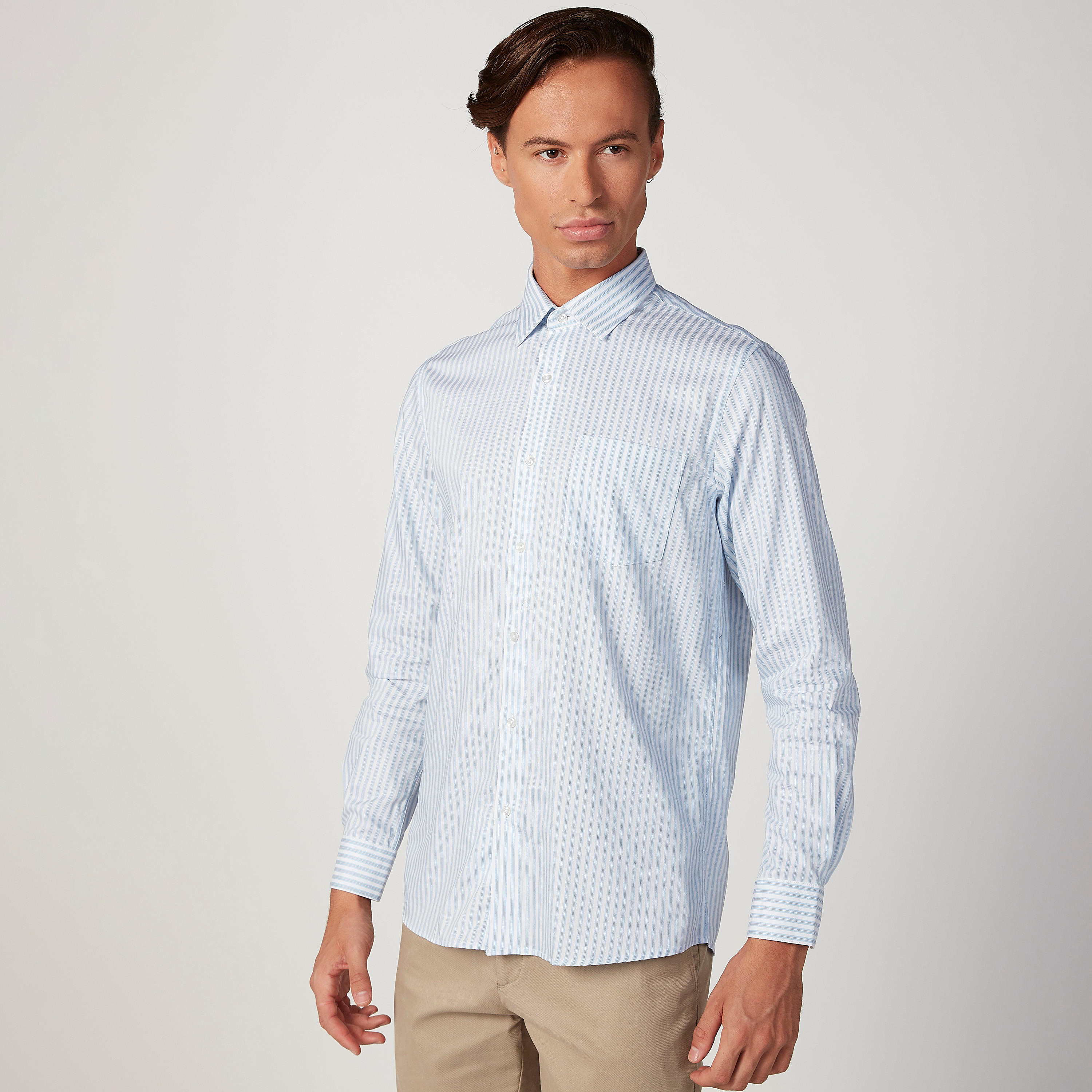 قميص مقلّم بجيب وأكمام طويلة من آرو-men-clothing-shirts-image-1