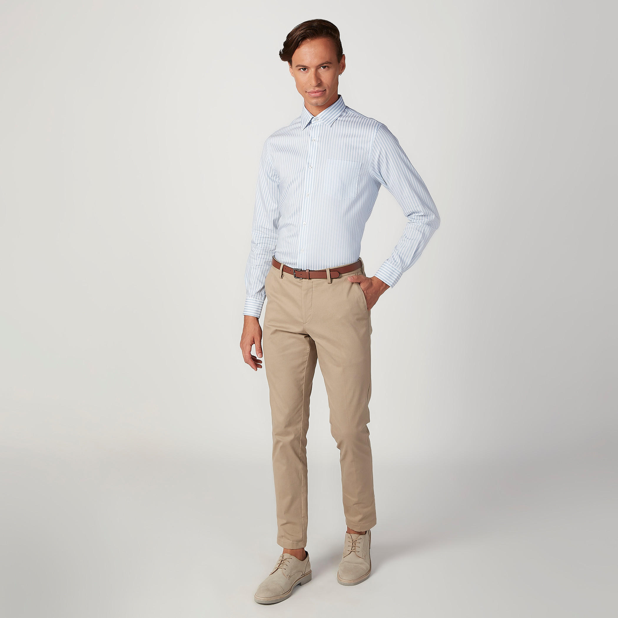 قميص مقلّم بجيب وأكمام طويلة من آرو-men-clothing-shirts-image-2