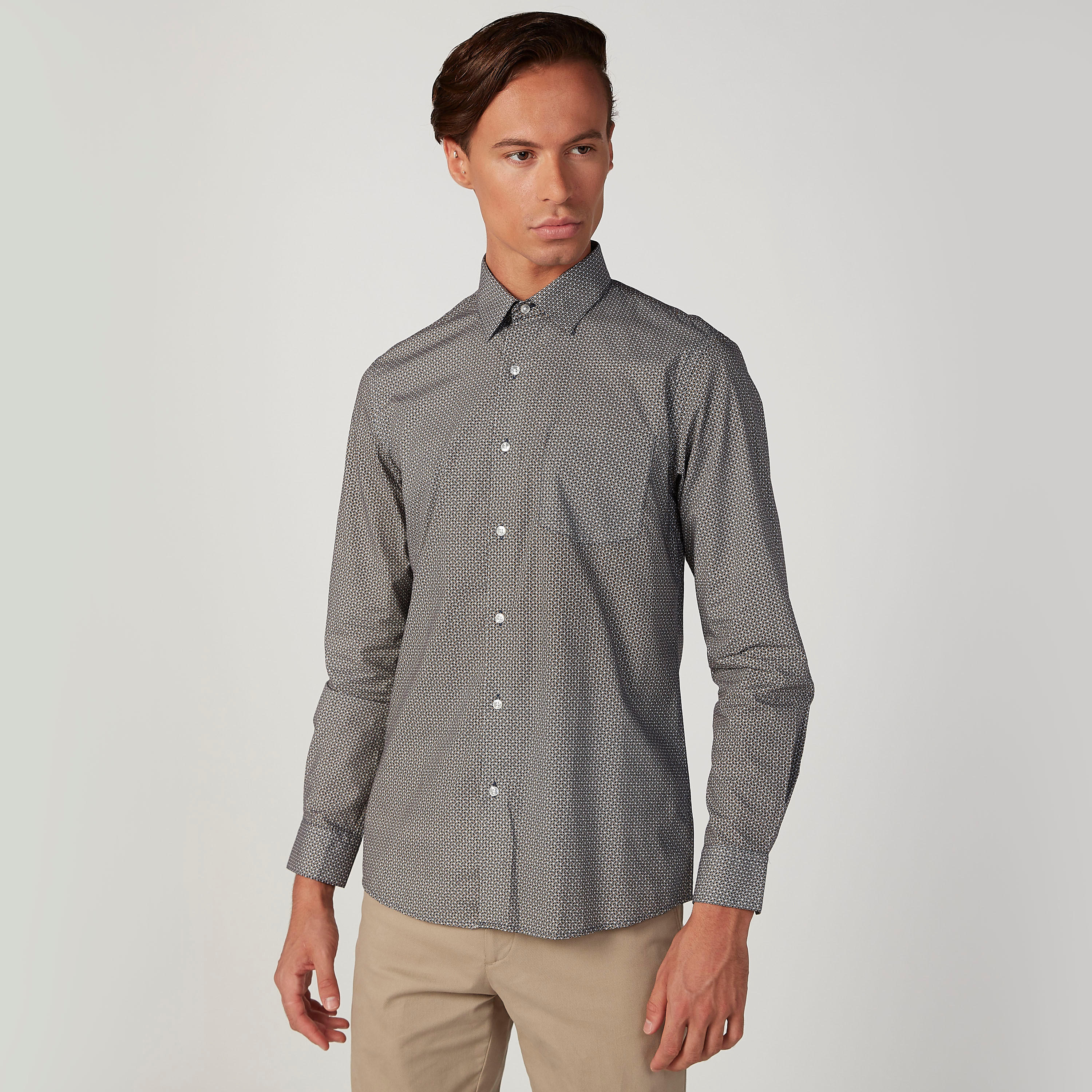 قميص بأكمام طويلة وجيب وطبعات من آرو-men-clothing-shirts-image-1