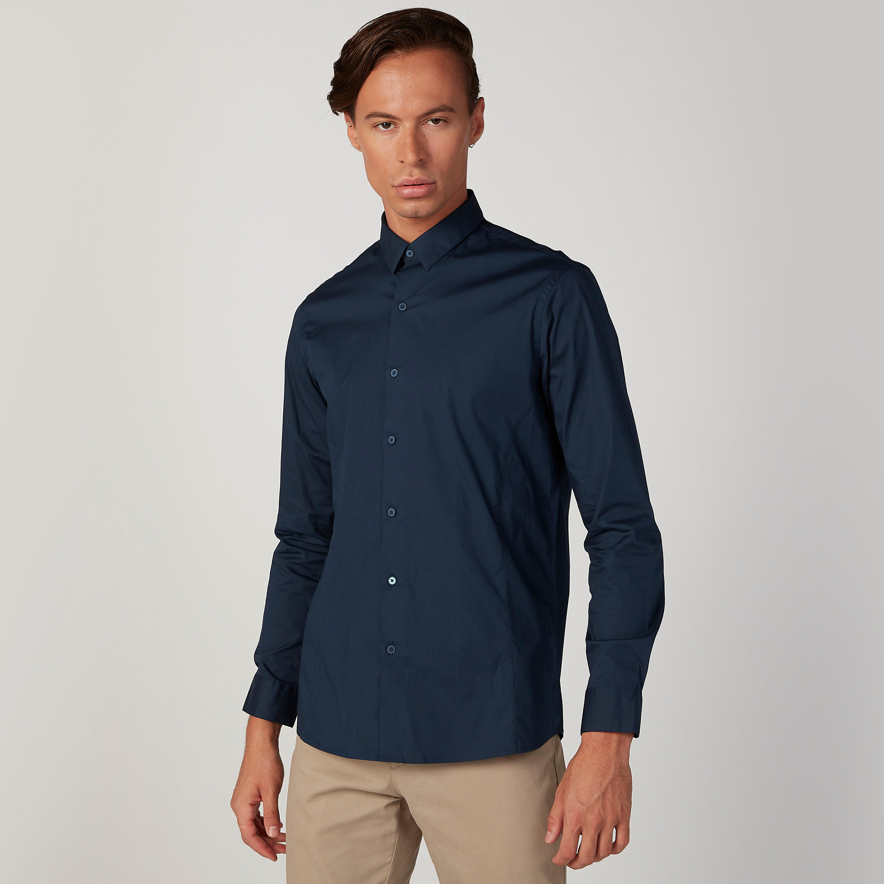 قميص سادة بأكمام طويلة من آرو-men-clothing-shirts-image-1