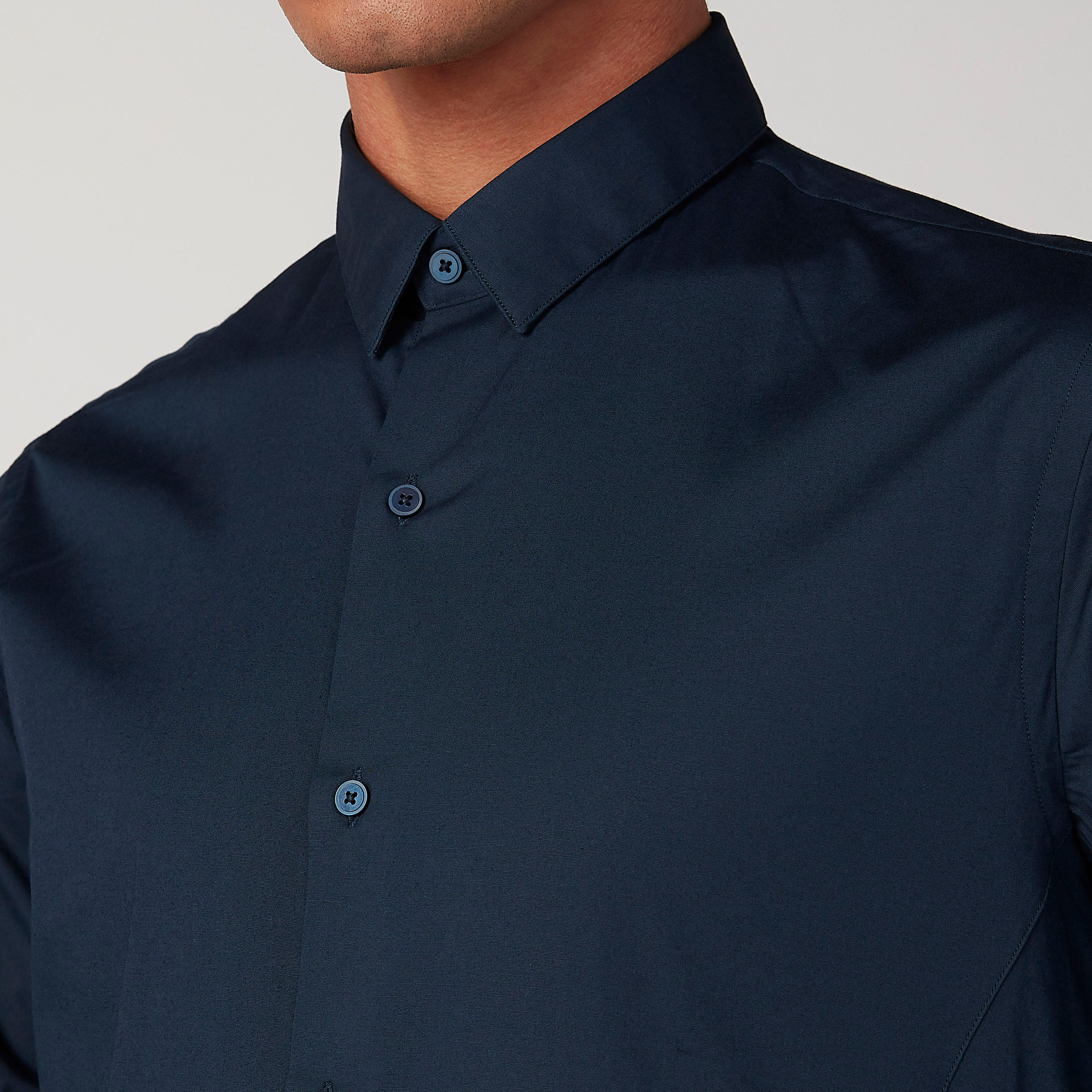 قميص سادة بأكمام طويلة من آرو-men-clothing-shirts-image-3