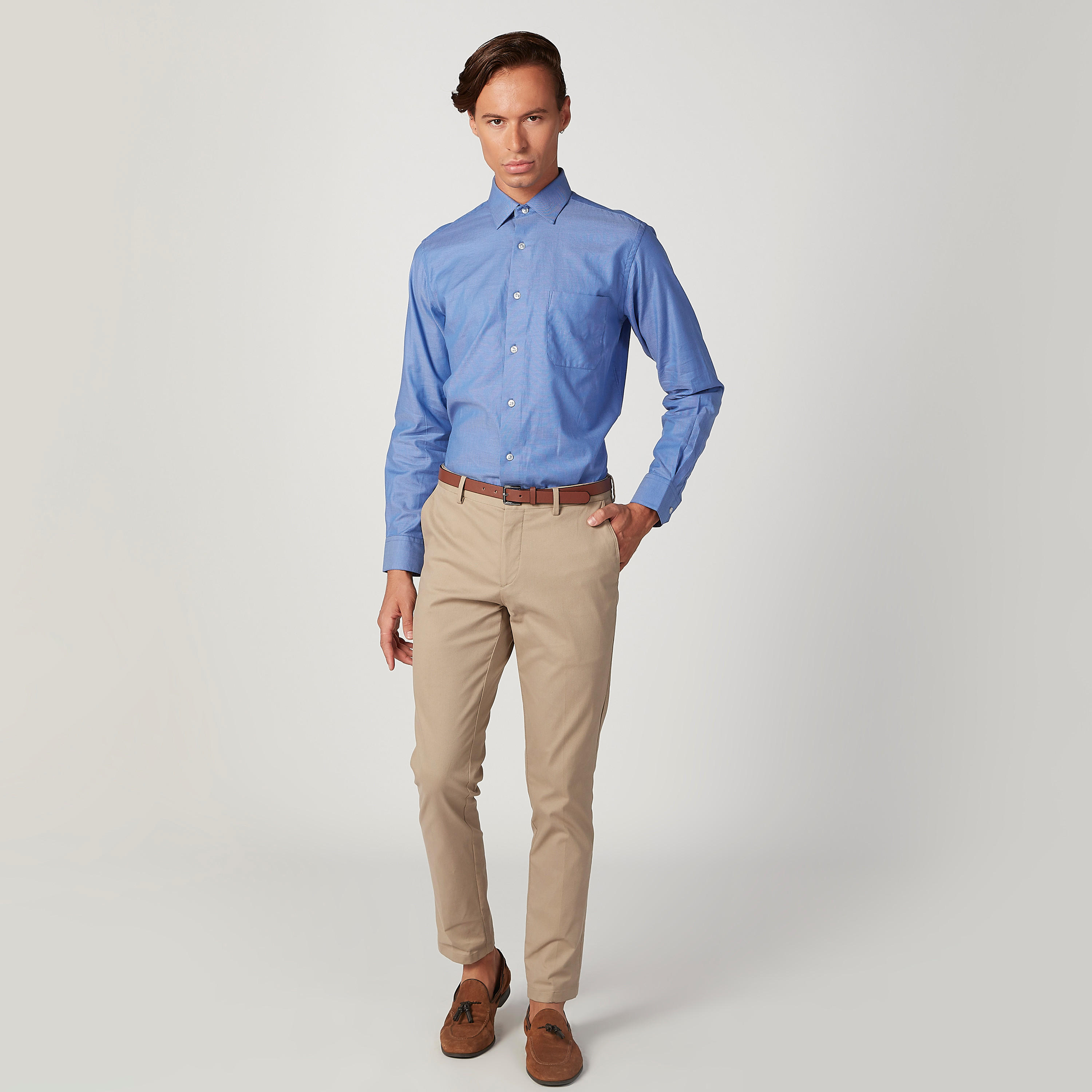 قميص بارز الملمس بأكمام طويلة وجيب من آرو-men-clothing-shirts-image-3