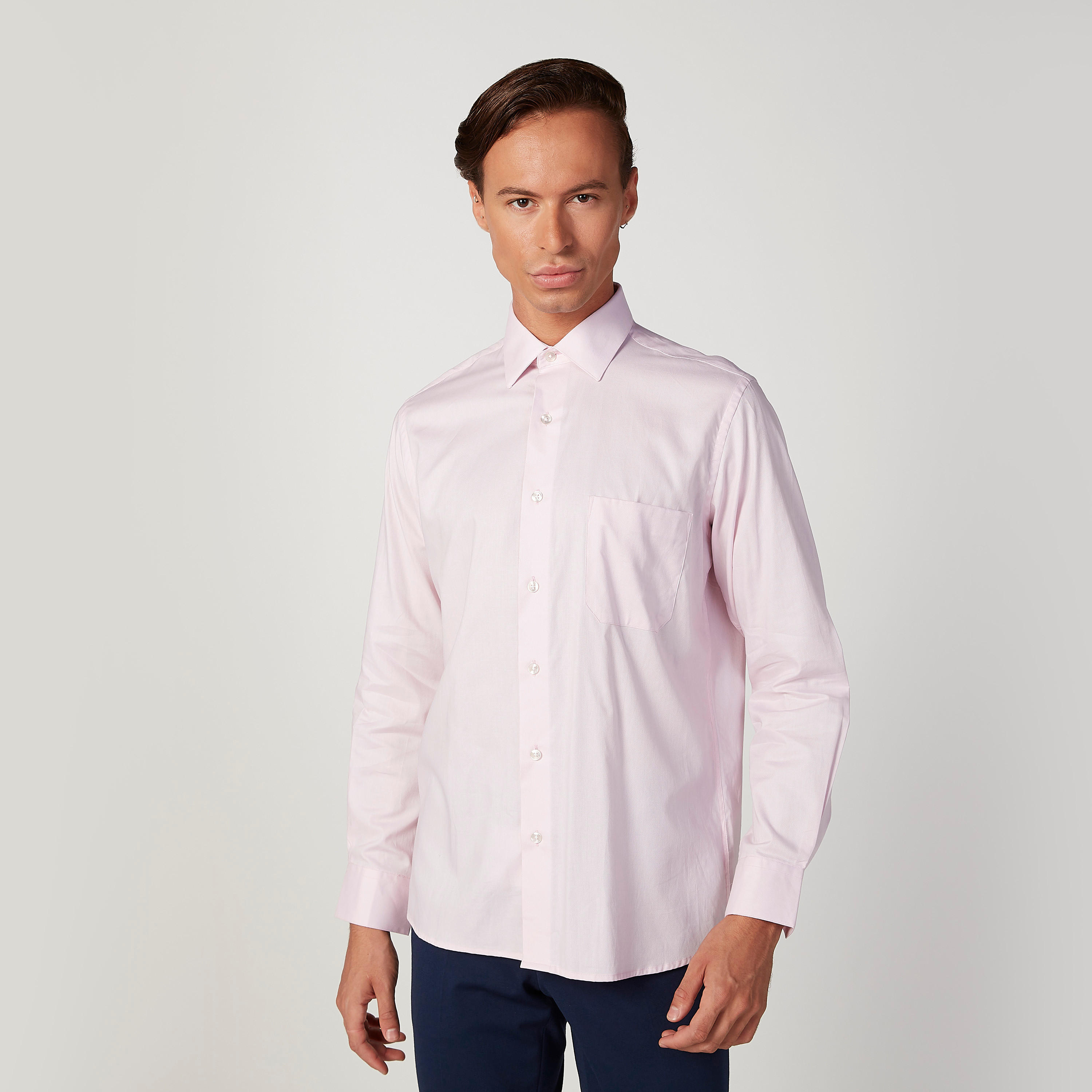 Arrow Plain Shirt with Patch Pocket and Long Sleeves-men-clothing-shirts-image-1