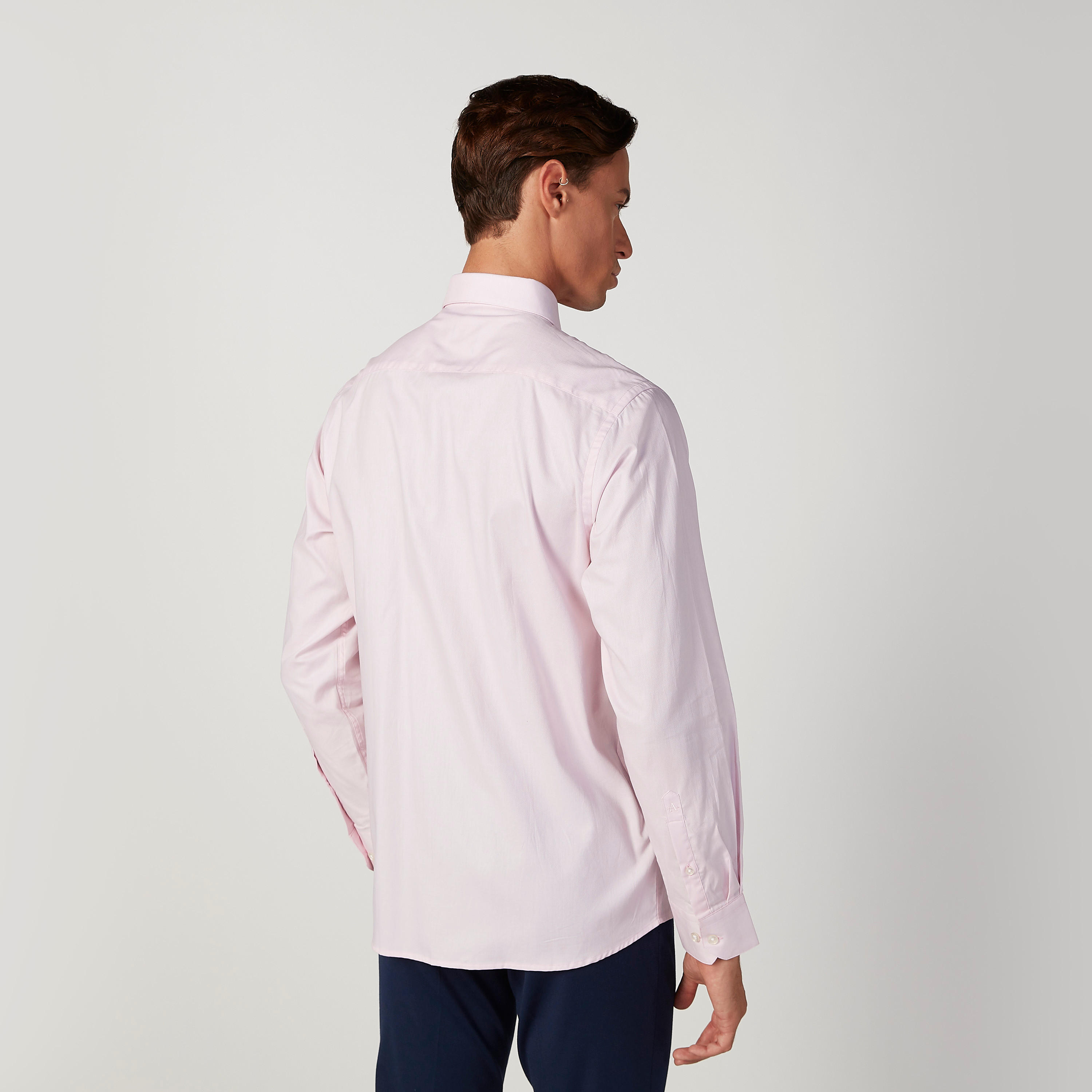 Arrow Plain Shirt with Patch Pocket and Long Sleeves-men-clothing-shirts-image-4