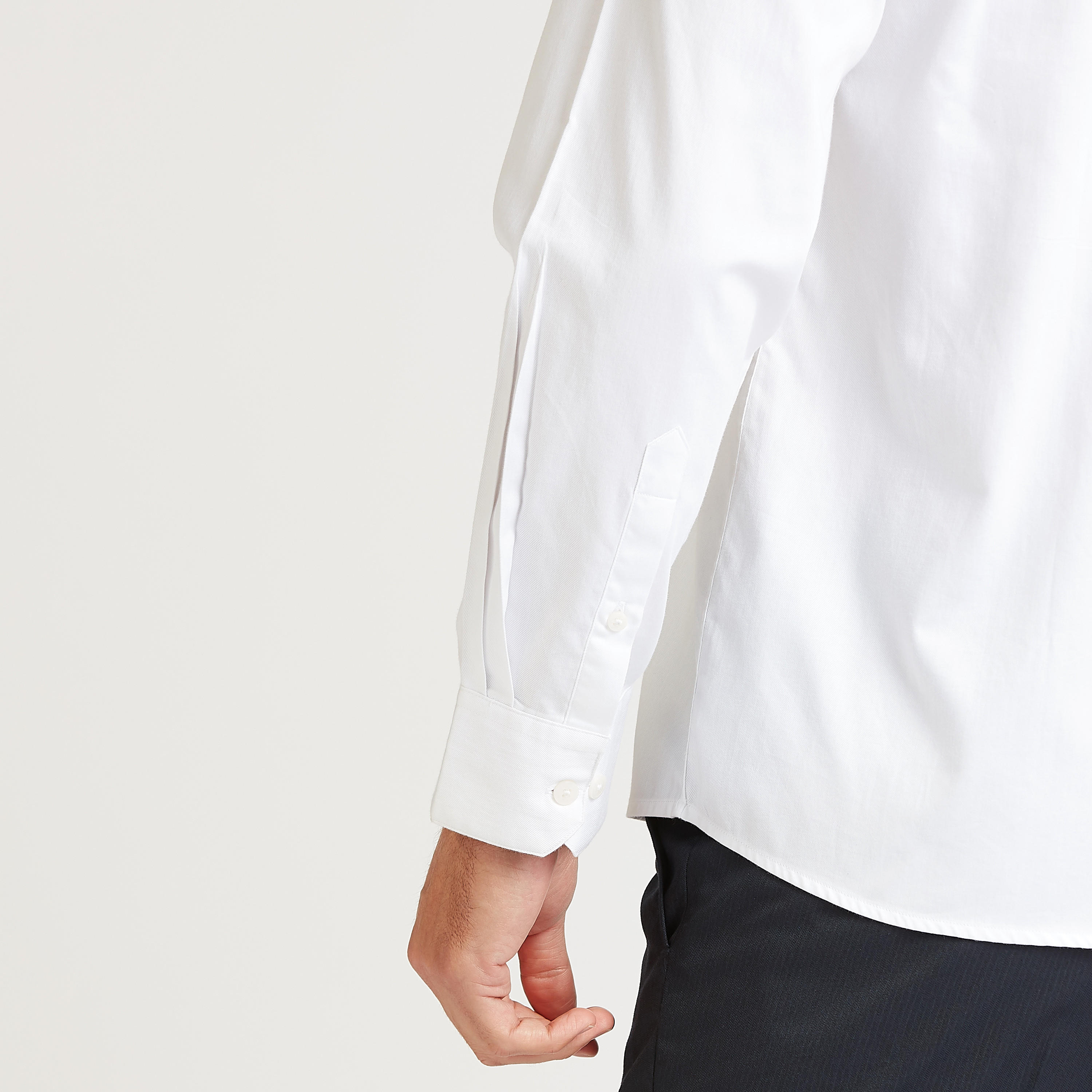 Arrow Solid Formal Shirt with Long Sleeves and Chest Pocket-men-clothing-shirts-image-5