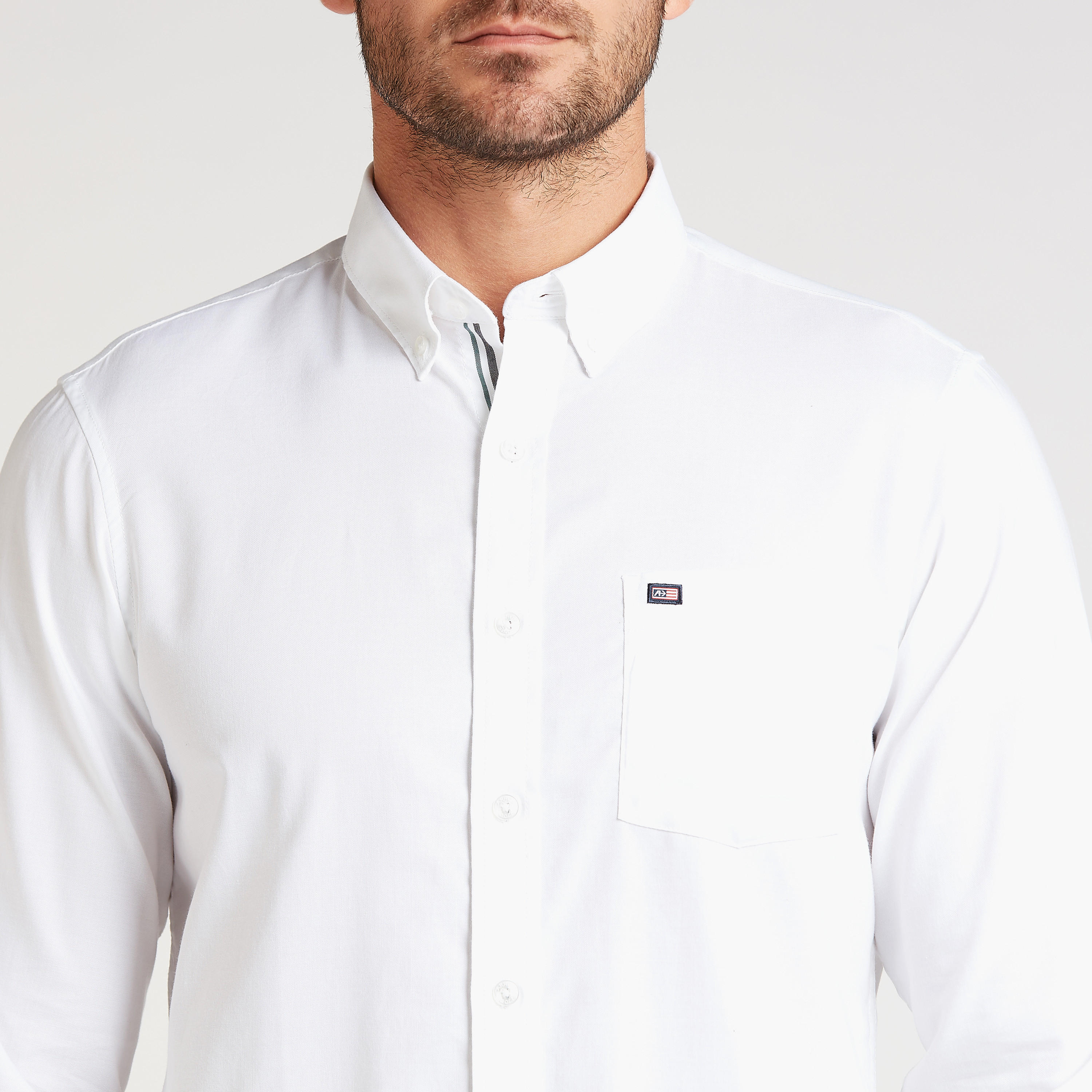 Arrow Solid Easy Iron Formal Shirt with Long Sleeves and Chest Pocket-men-clothing-shirts-image-3