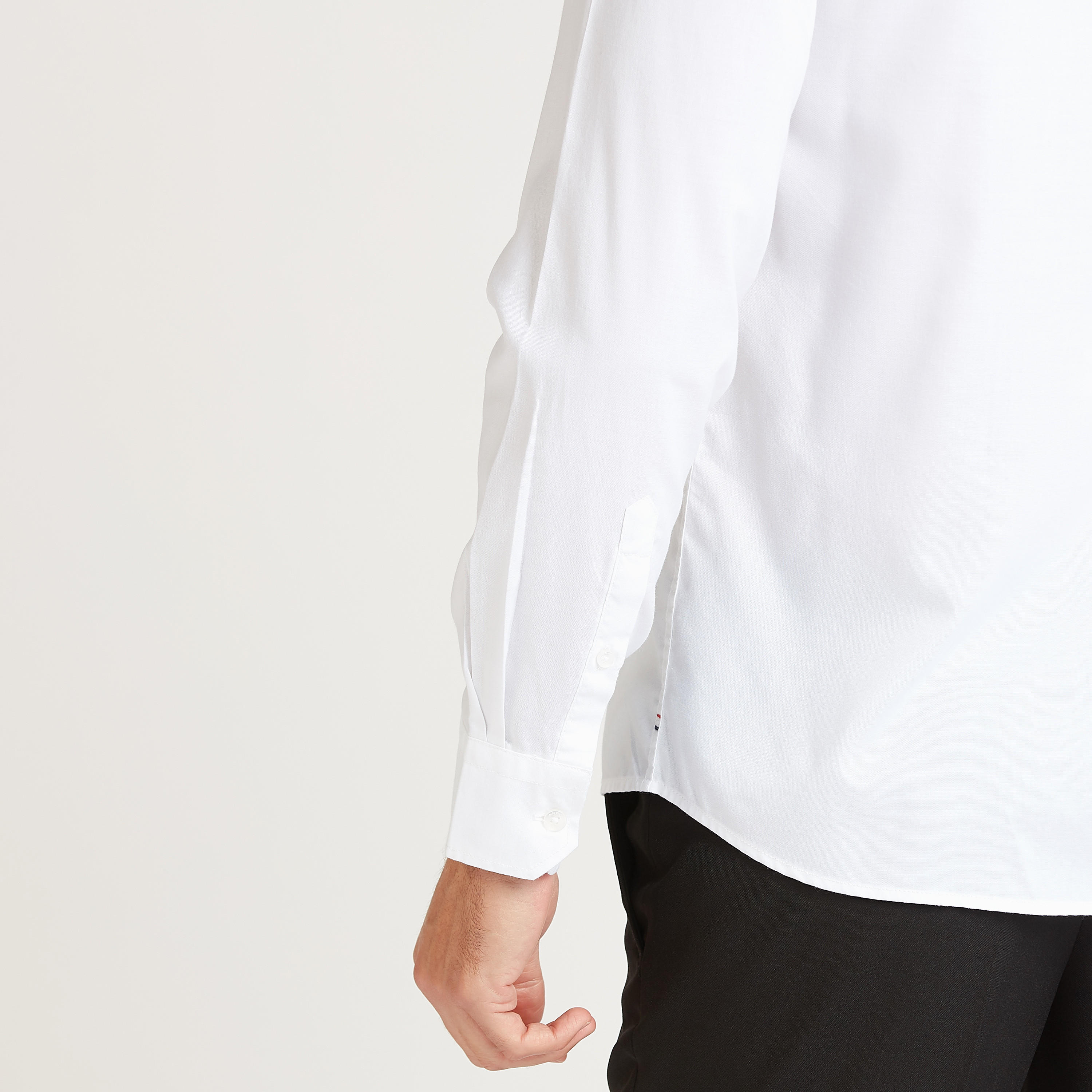 Arrow Solid Easy Iron Formal Shirt with Long Sleeves and Chest Pocket-men-clothing-shirts-image-6