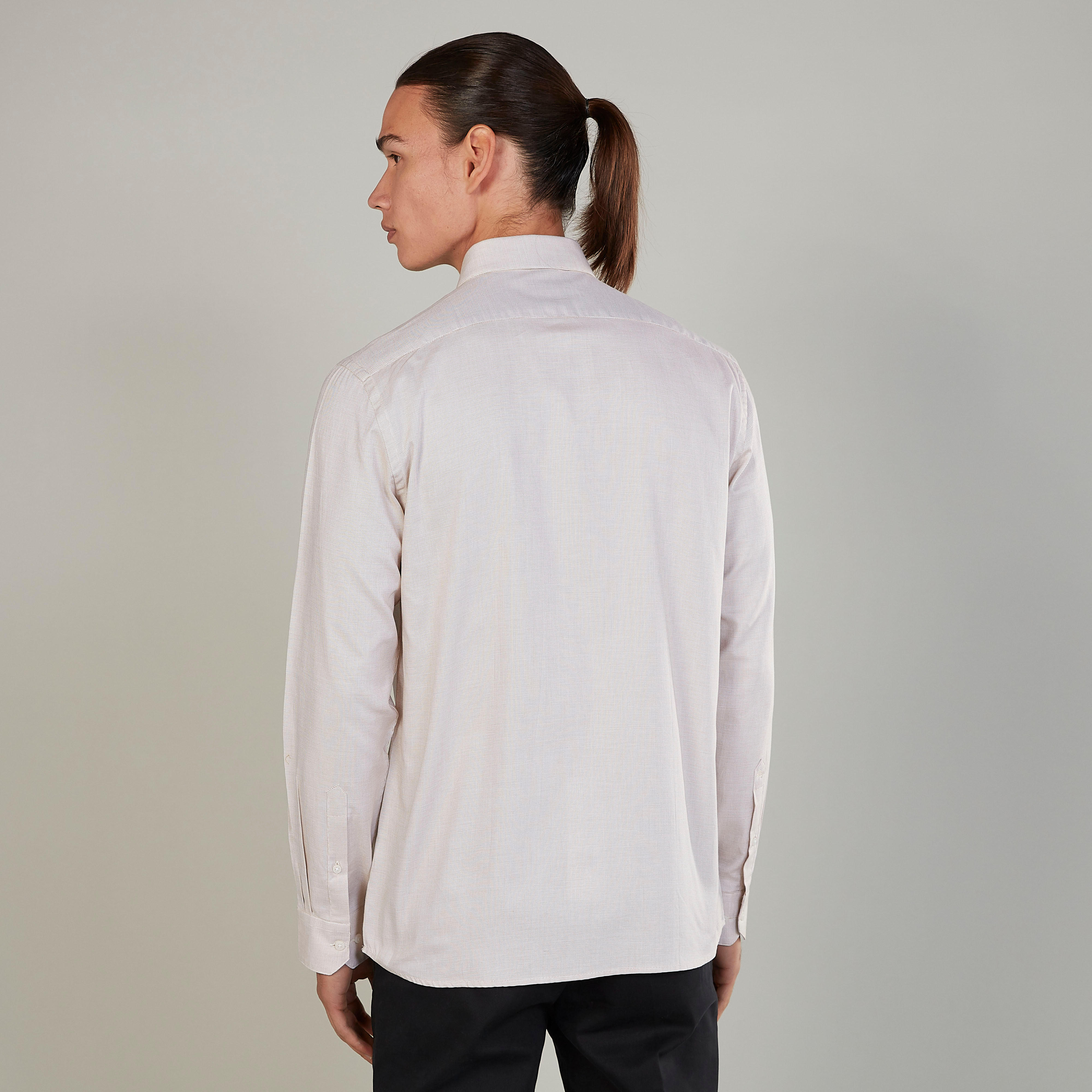 Arrow Textured Shirt with Long Sleeves and Chest Pocket-men-clothing-shirts-image-4