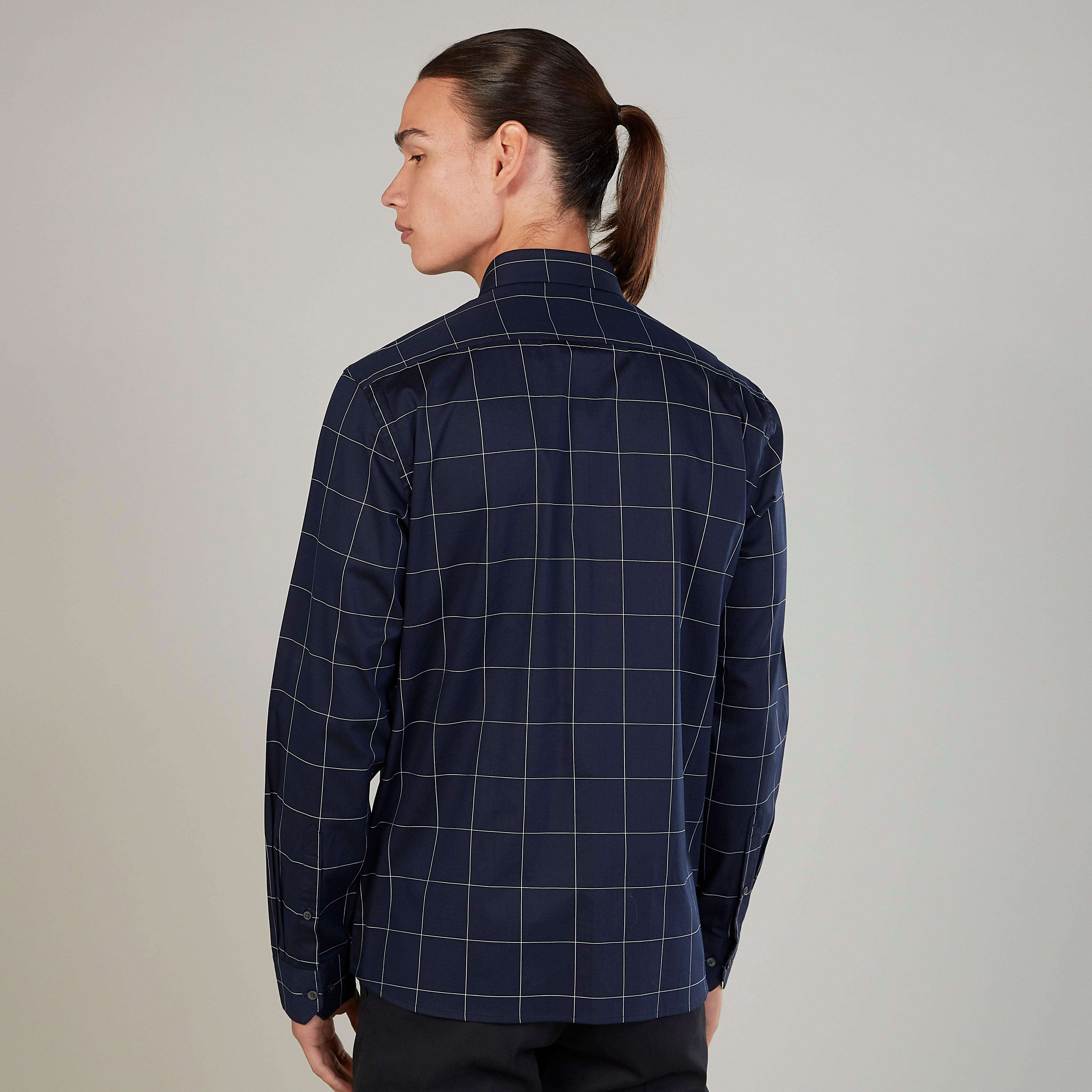 قميص كاروهات بأكمام طويلة وياقة عادية من آرو-men-clothing-shirts-image-4