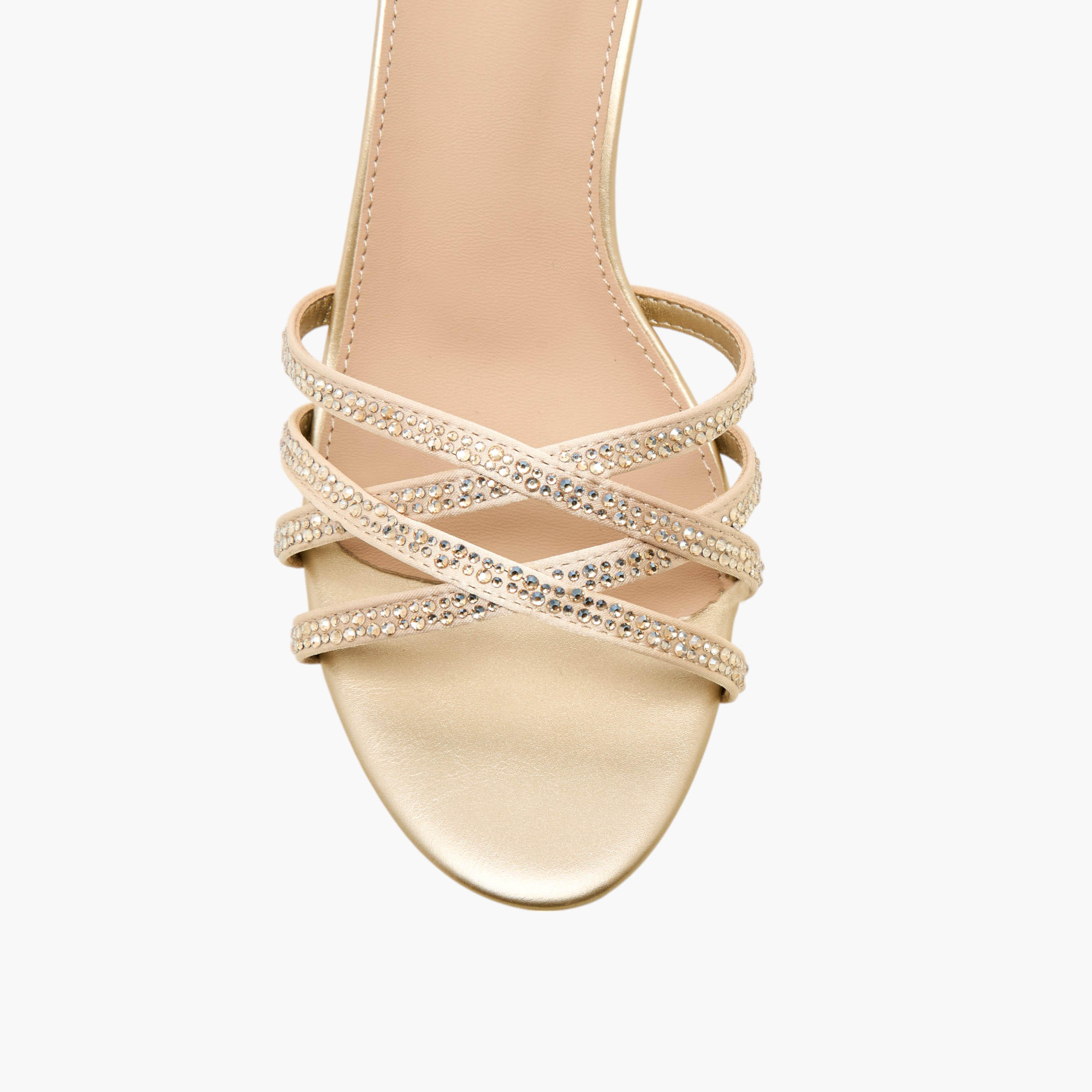 Flora Bella Embellished Cross Strap Sandals with Flared Heel-women-shoes-sandals-heeled-image-4