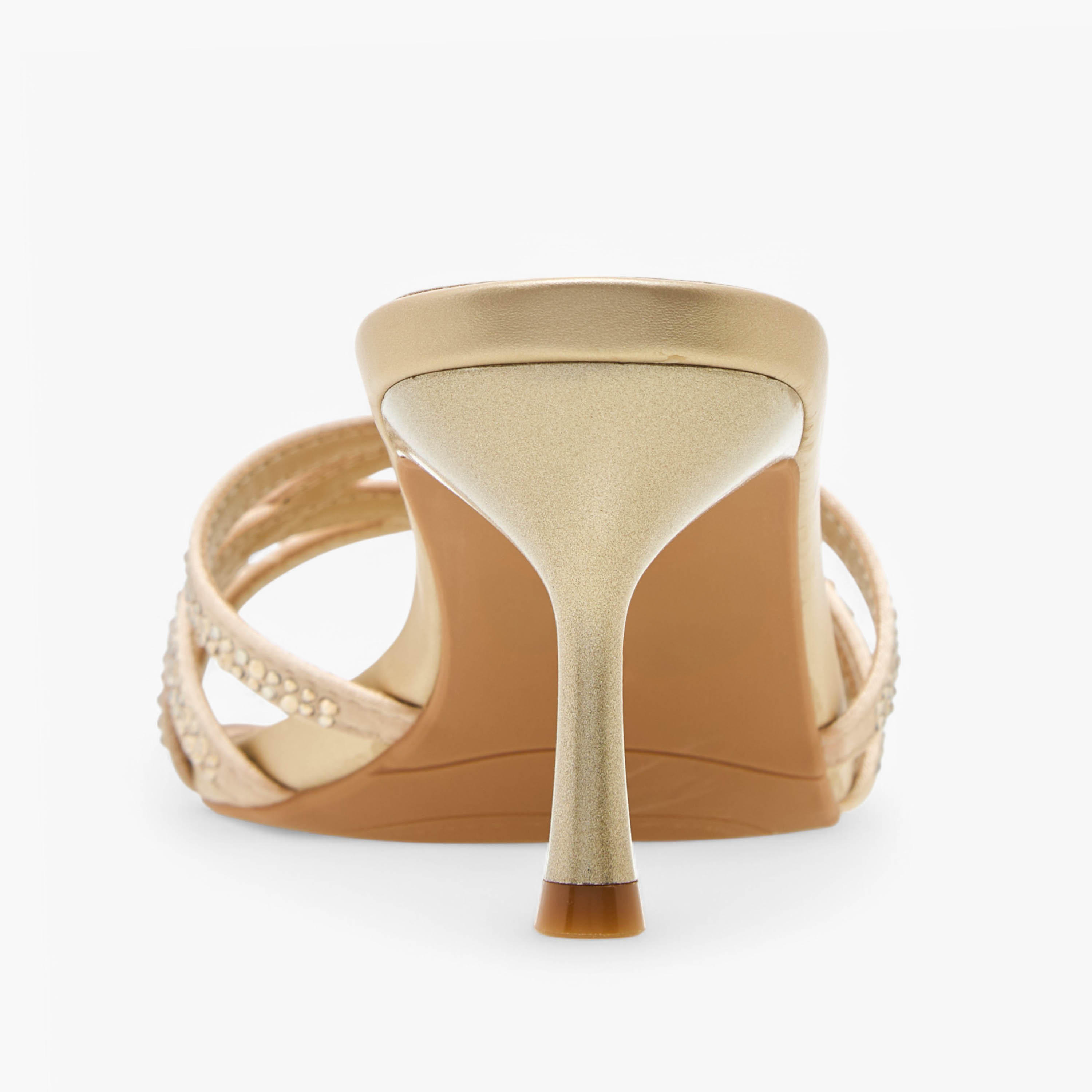 Flora Bella Embellished Cross Strap Sandals with Flared Heel-women-shoes-sandals-heeled-image-5