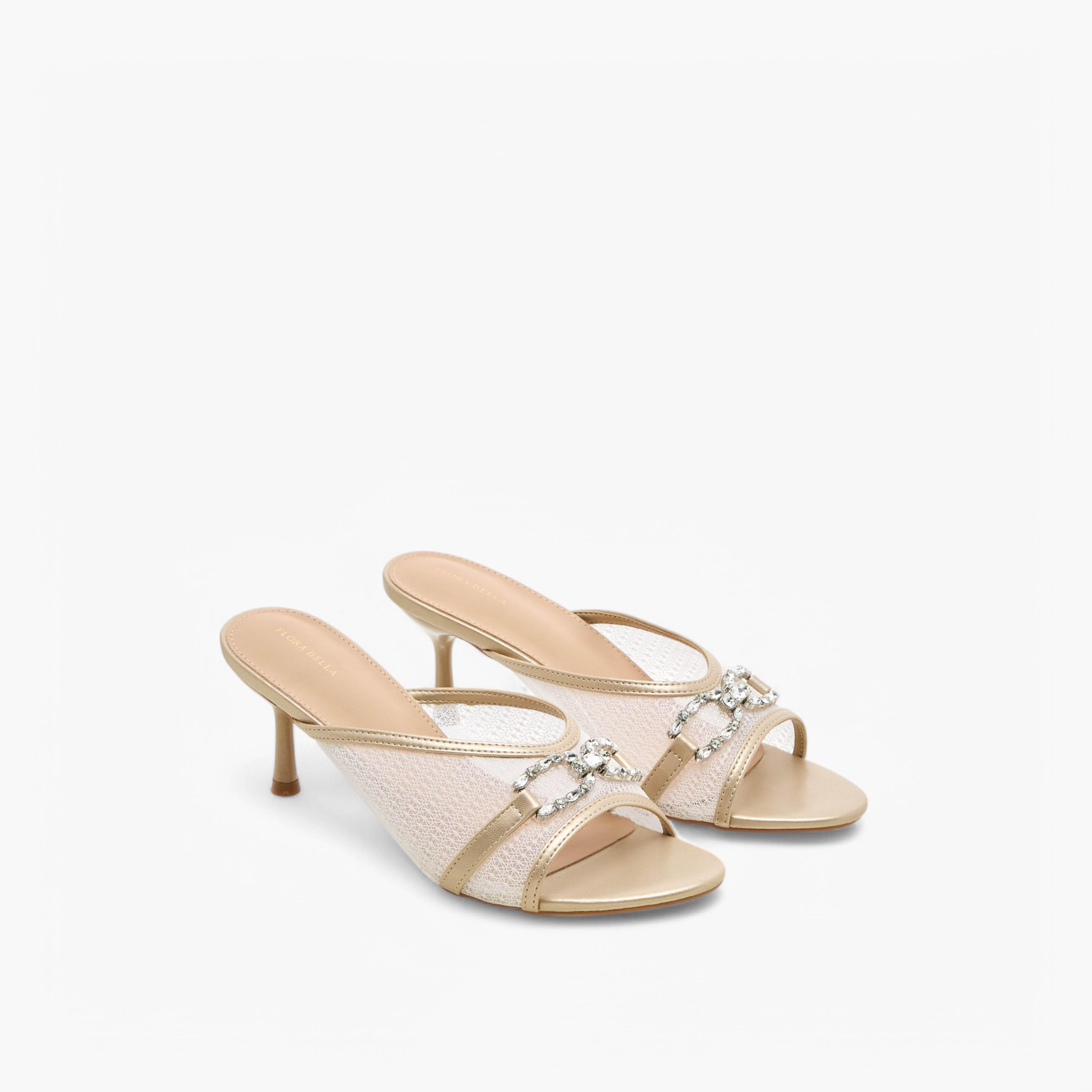 Flora Bella Embellished Slip-On Sandals with Flared Heel-women-shoes-sandals-heeled-image-1