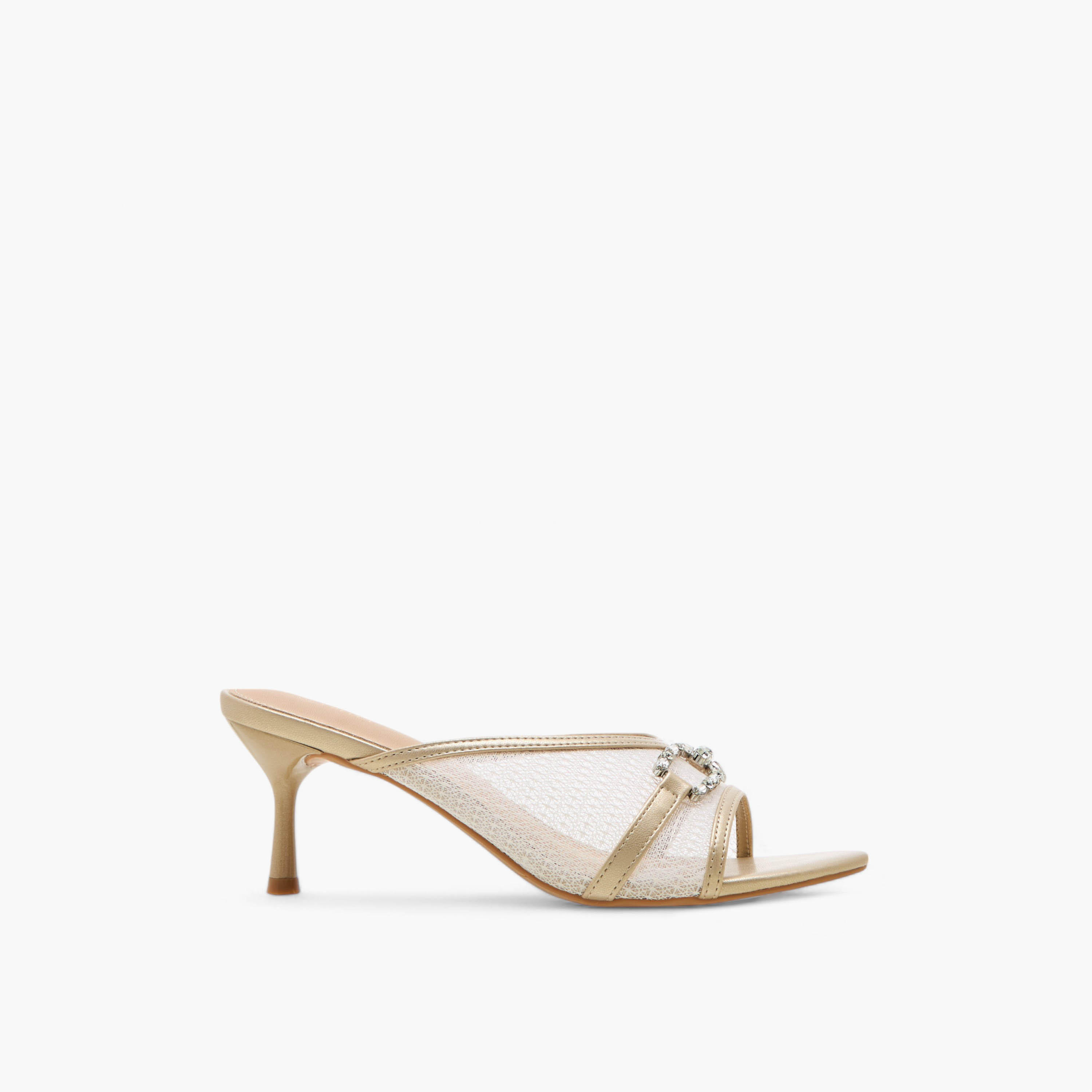 Flora Bella Embellished Slip-On Sandals with Flared Heel-women-shoes-sandals-heeled-image-3