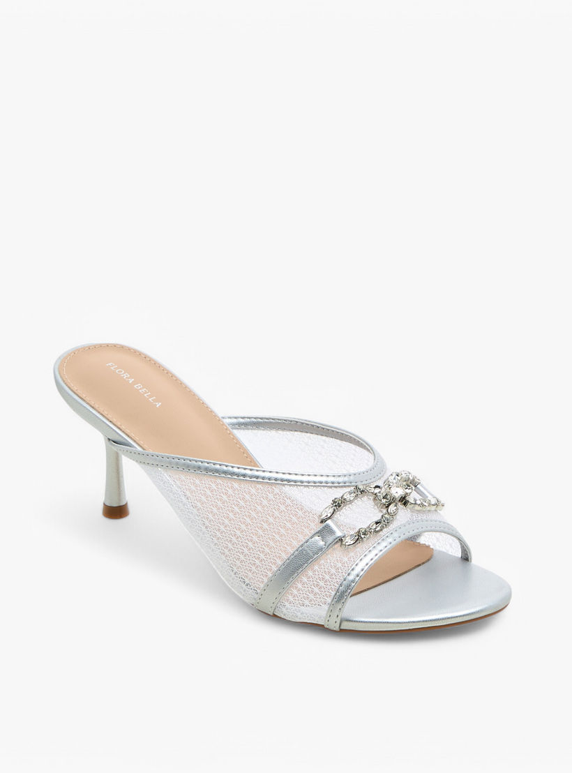 Flora Bella Embellished Slip-On Sandals with Flared Heel-women-shoes-sandals-heeled-image-2