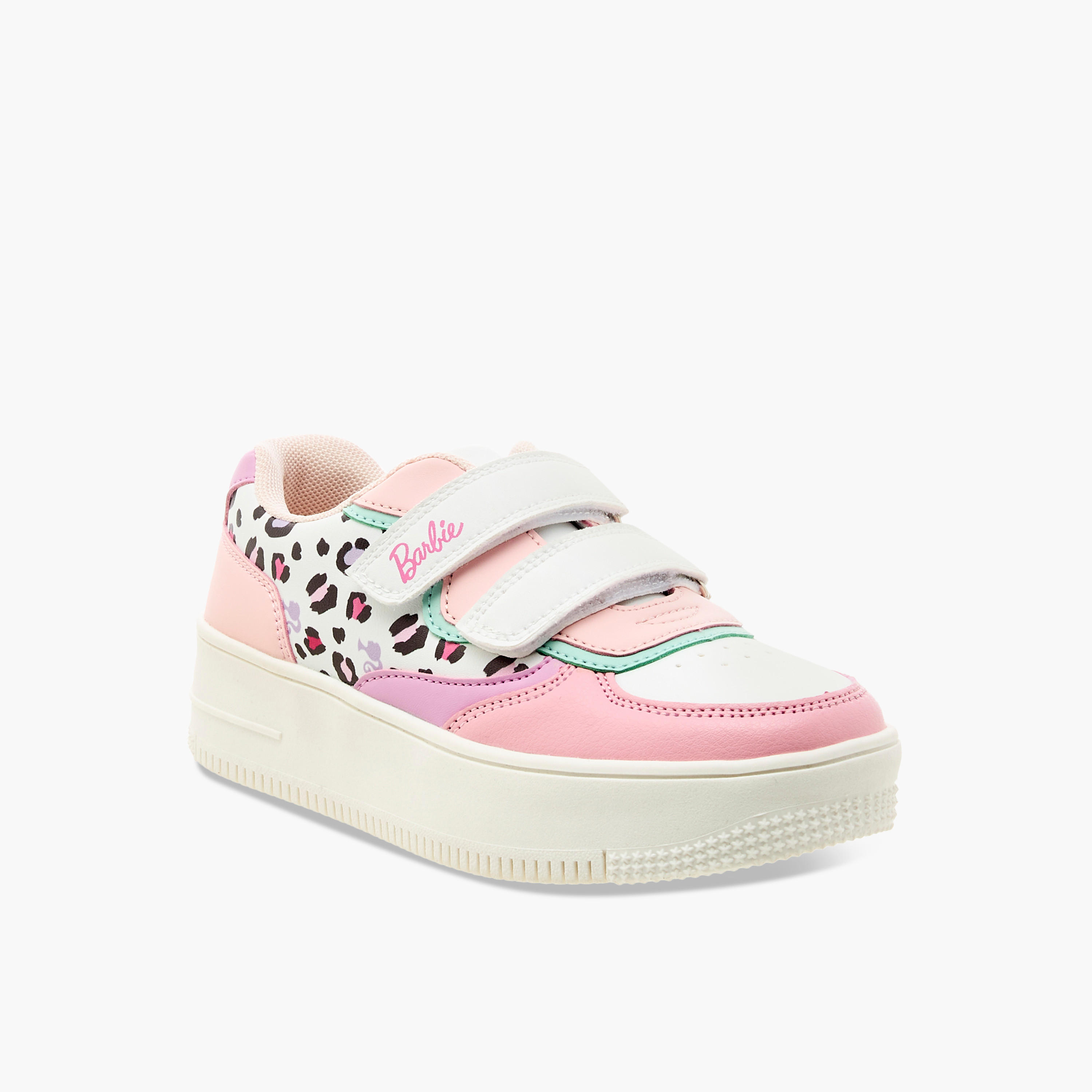 حذاء سنيكرز بقوالب ملونة وشريط إغلاق لاصق من باربي-girls-shoes-sneakers-image-2