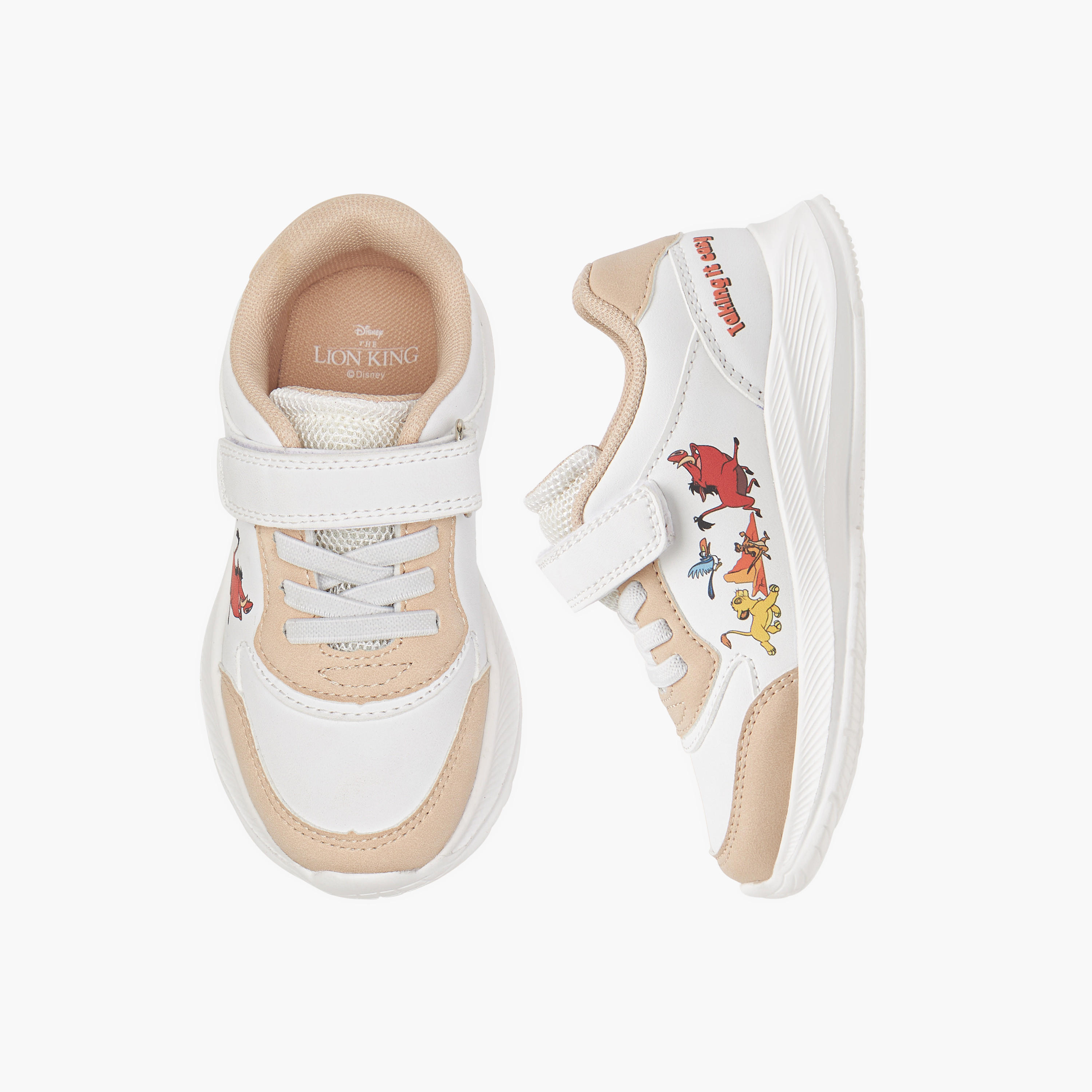 Disney Lion King Print Sneakers with Hook and Loop Closure-boys-shoes-sneakers-image-1