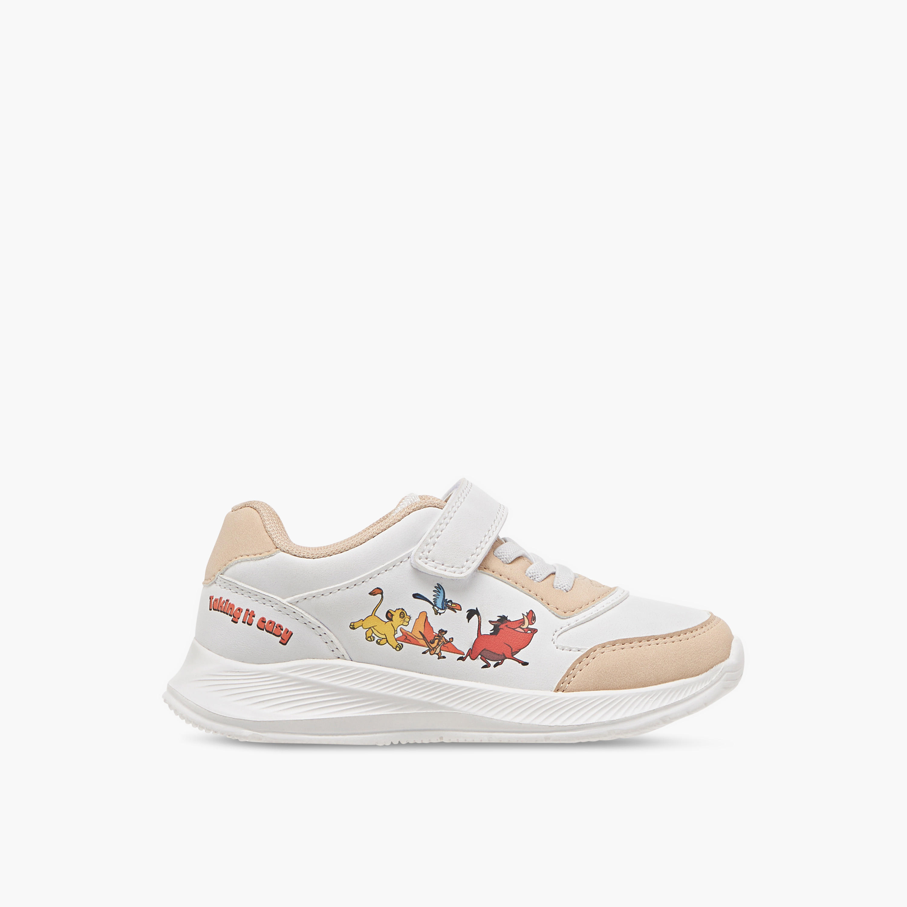 Disney Lion King Print Sneakers with Hook and Loop Closure-boys-shoes-sneakers-image-3