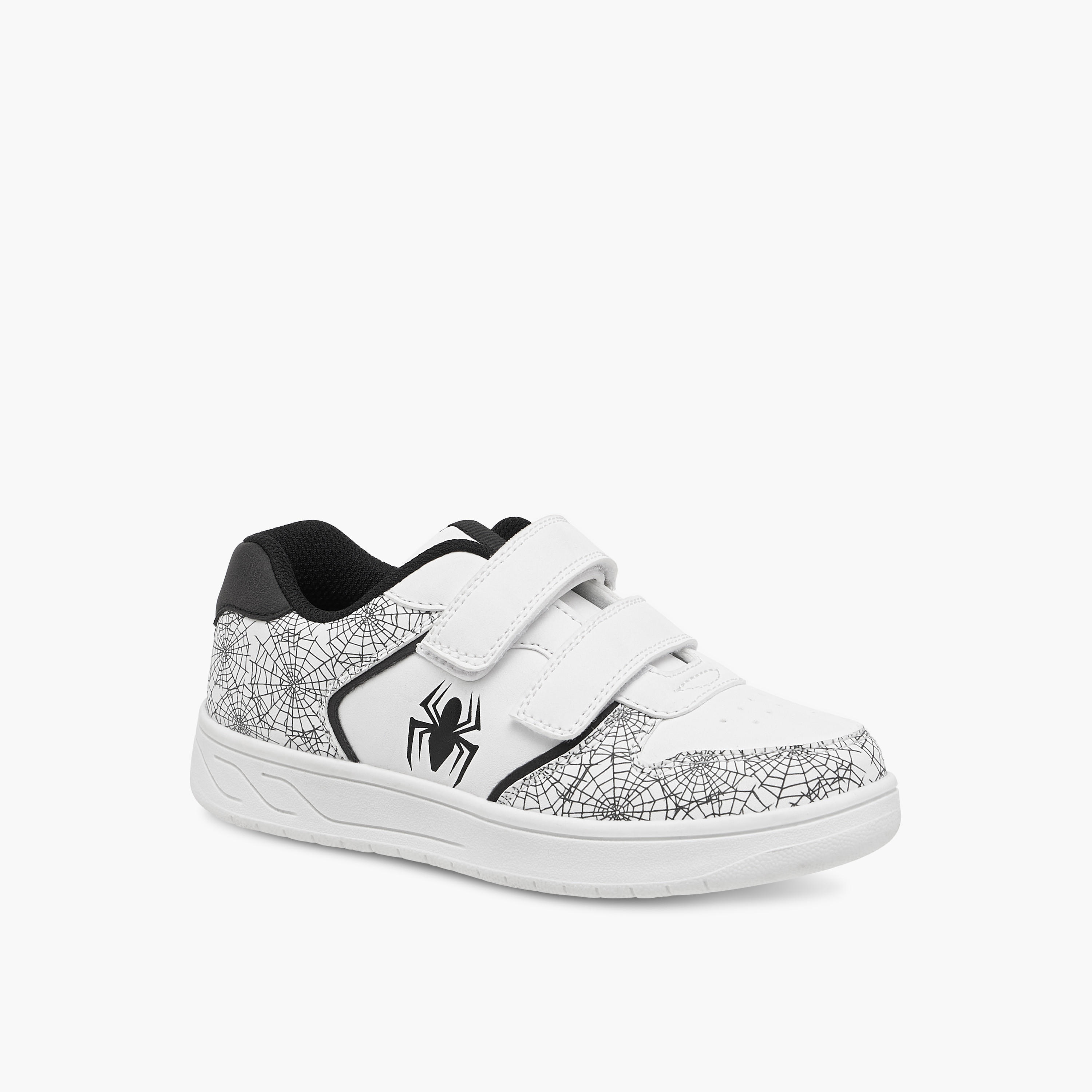 Marvel Spider-Man Print Sneakers with Hook and Loop Closure-boys-shoes-sneakers-image-2