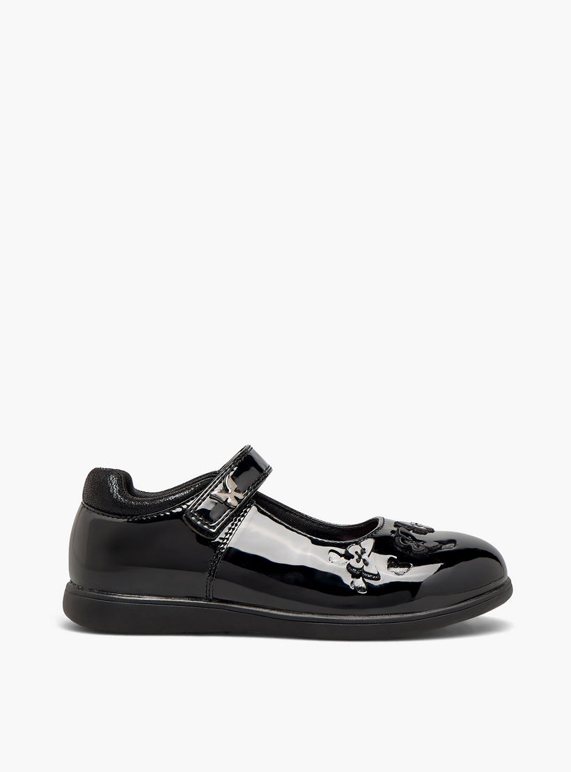 Juniors Girls Butterfly Accent Hook & Loop School Shoes-girls-shoes-schoolshoes-image-3