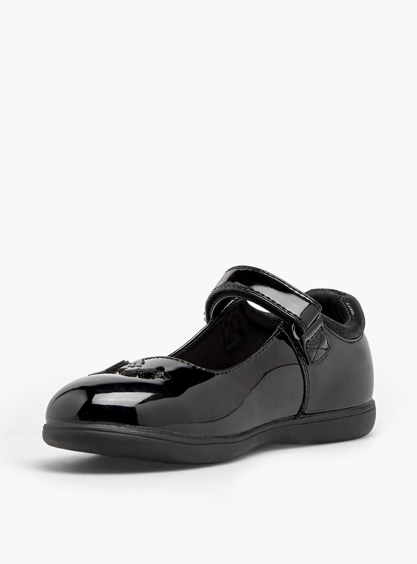Juniors Girls Butterfly Accent Hook & Loop School Shoes-girls-shoes-schoolshoes-image-4