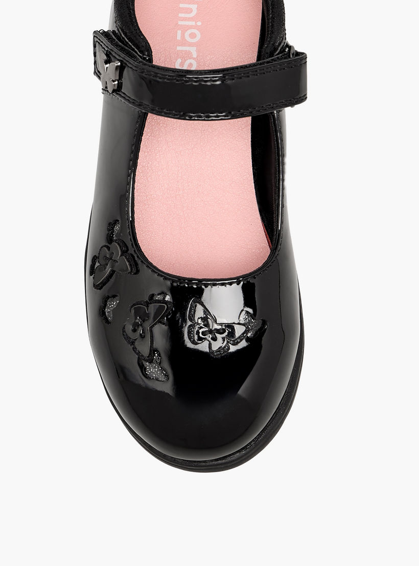Juniors Girls Butterfly Accent Hook & Loop School Shoes-girls-shoes-schoolshoes-image-7
