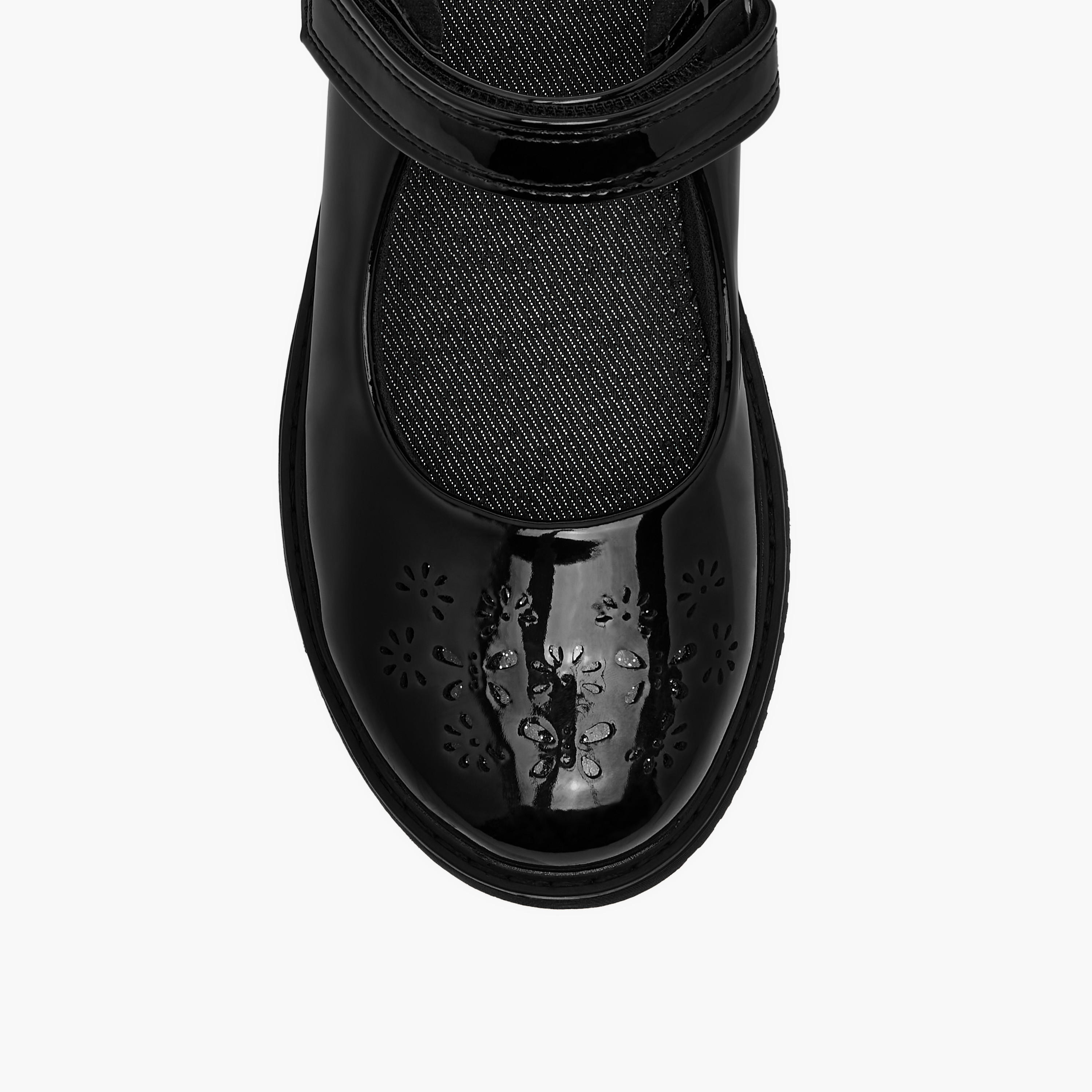 Juniors Cut Out Detail Mary Jane School Shoes with Hook and Loop Closure-girls-shoes-schoolshoes-image-4