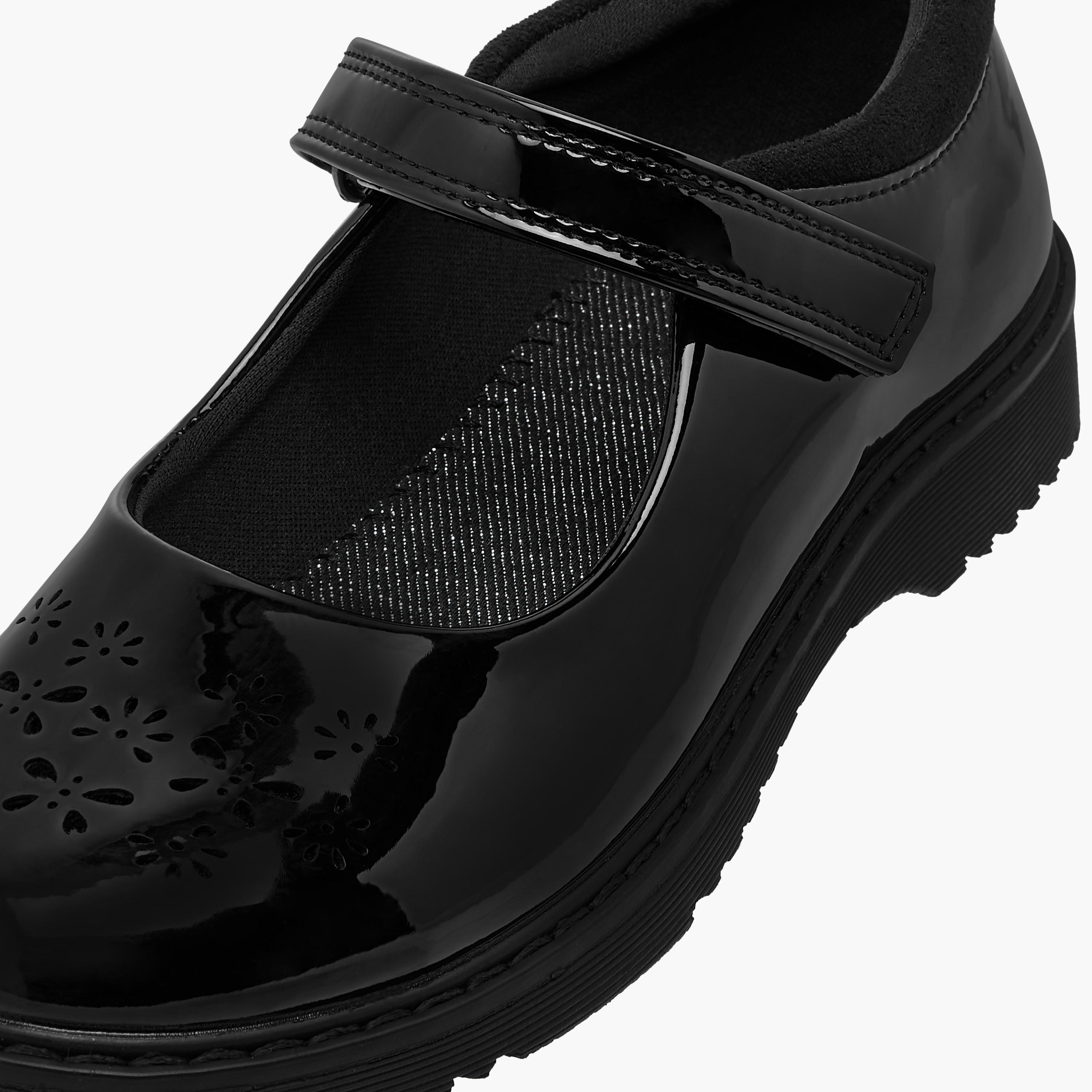 Juniors Cut Out Detail Mary Jane School Shoes with Hook and Loop Closure-girls-shoes-schoolshoes-image-6