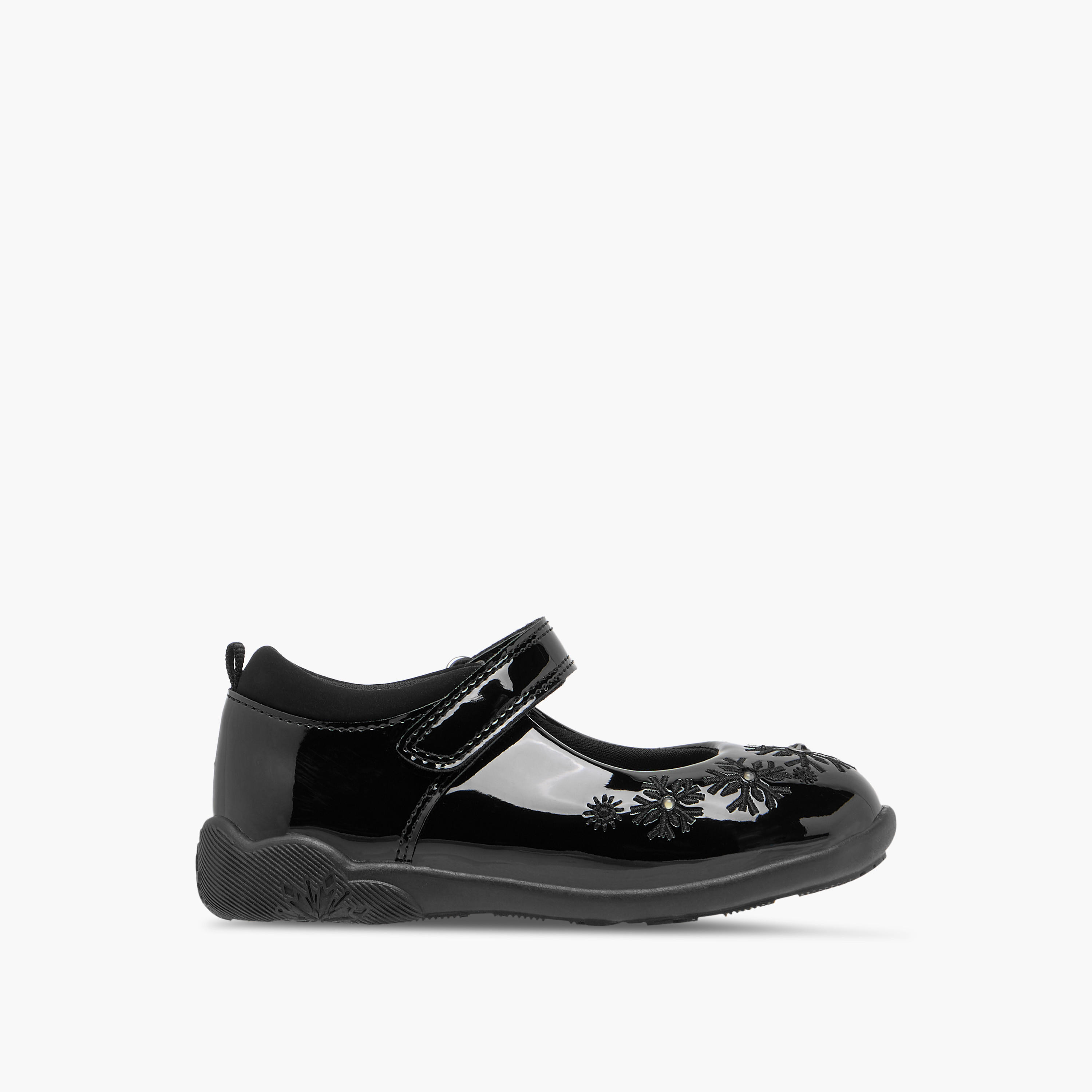 Disney Embroidered Mary Jane School Shoes with Hook and Loop Closure-girls-shoes-schoolshoes-image-3