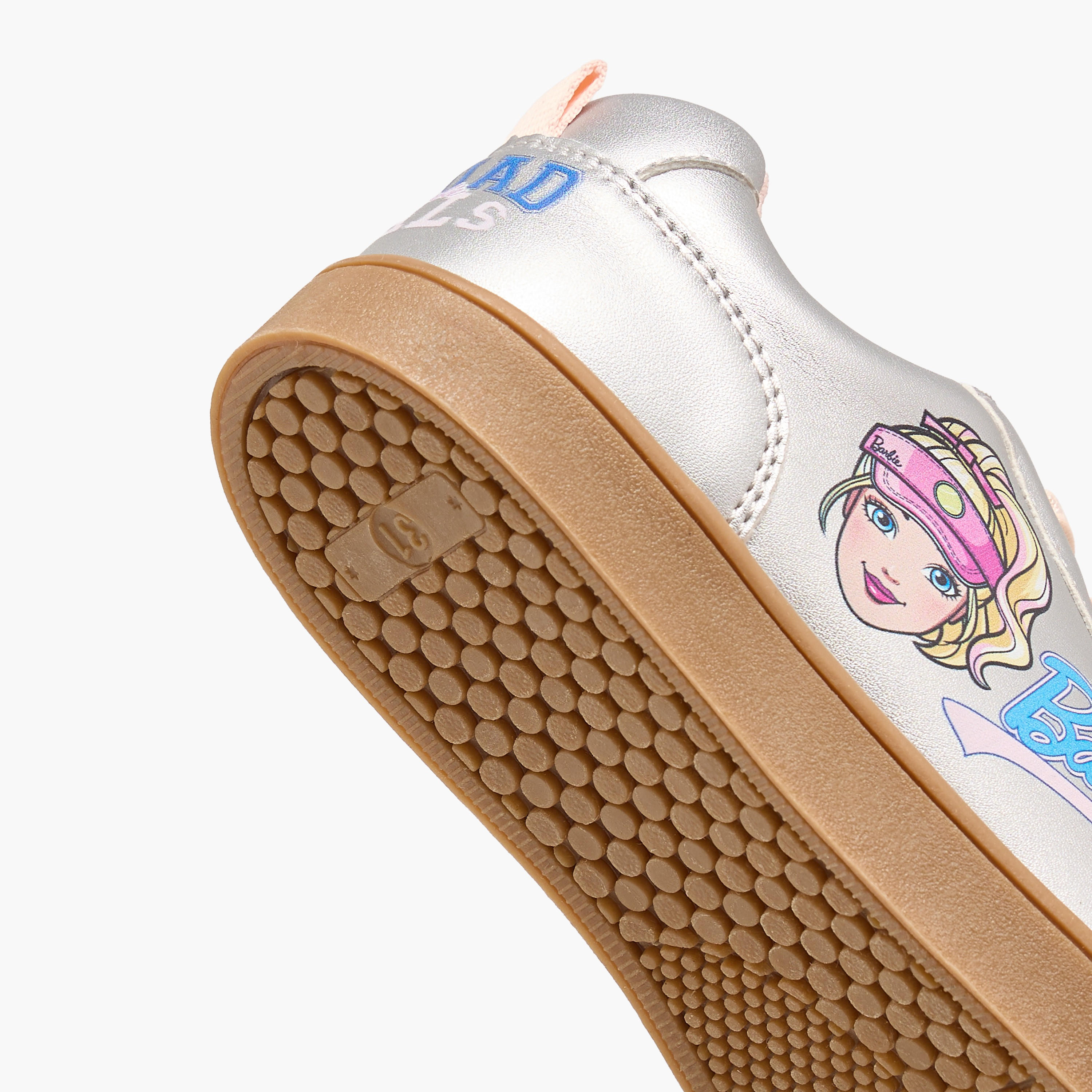 Barbie Girls Printed Lace-Up Ankle Sneakers-girls-shoes-sneakers-image-8