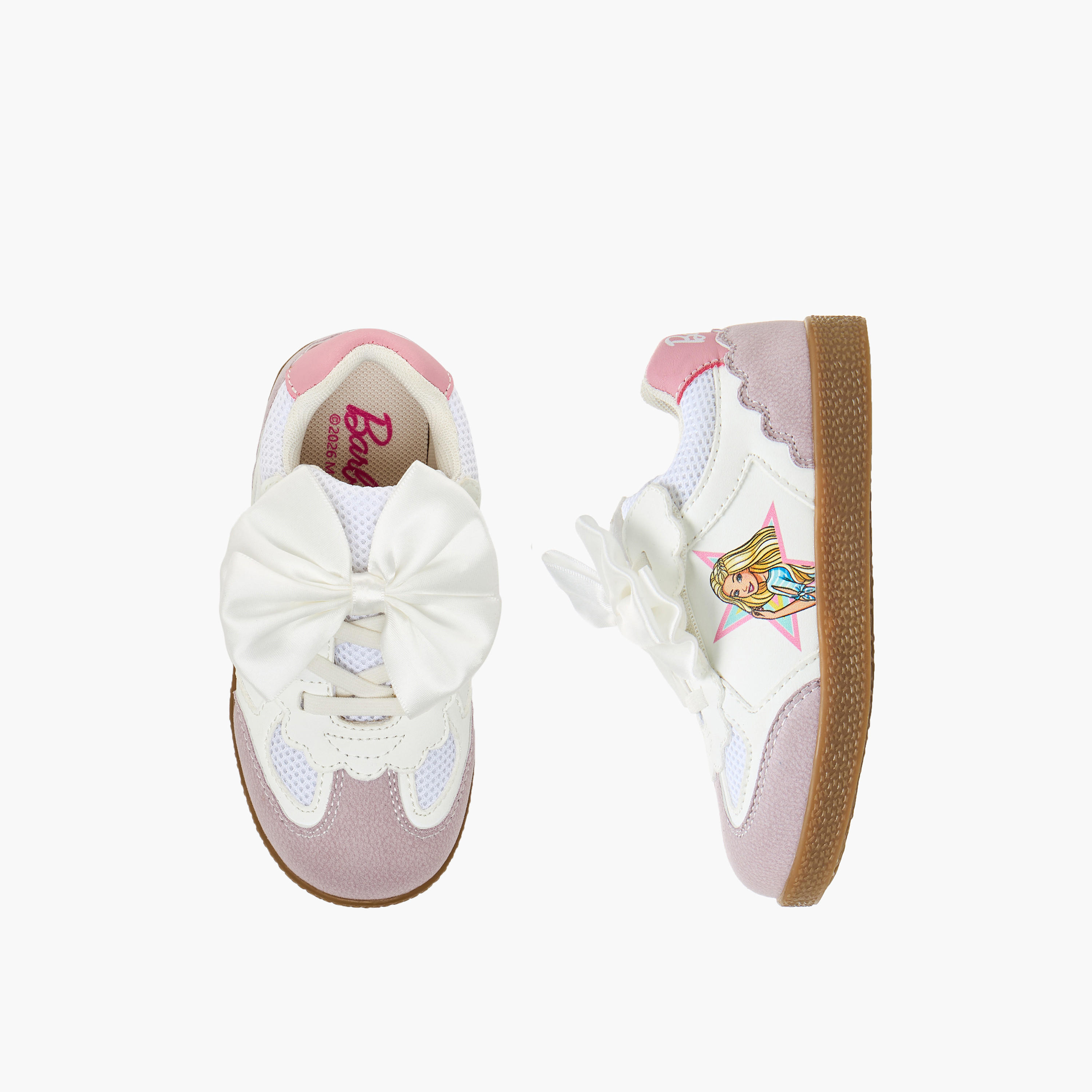 Barbie Girls Hook & Loop Ankle Sneakers-girls-shoes-sneakers-image-1
