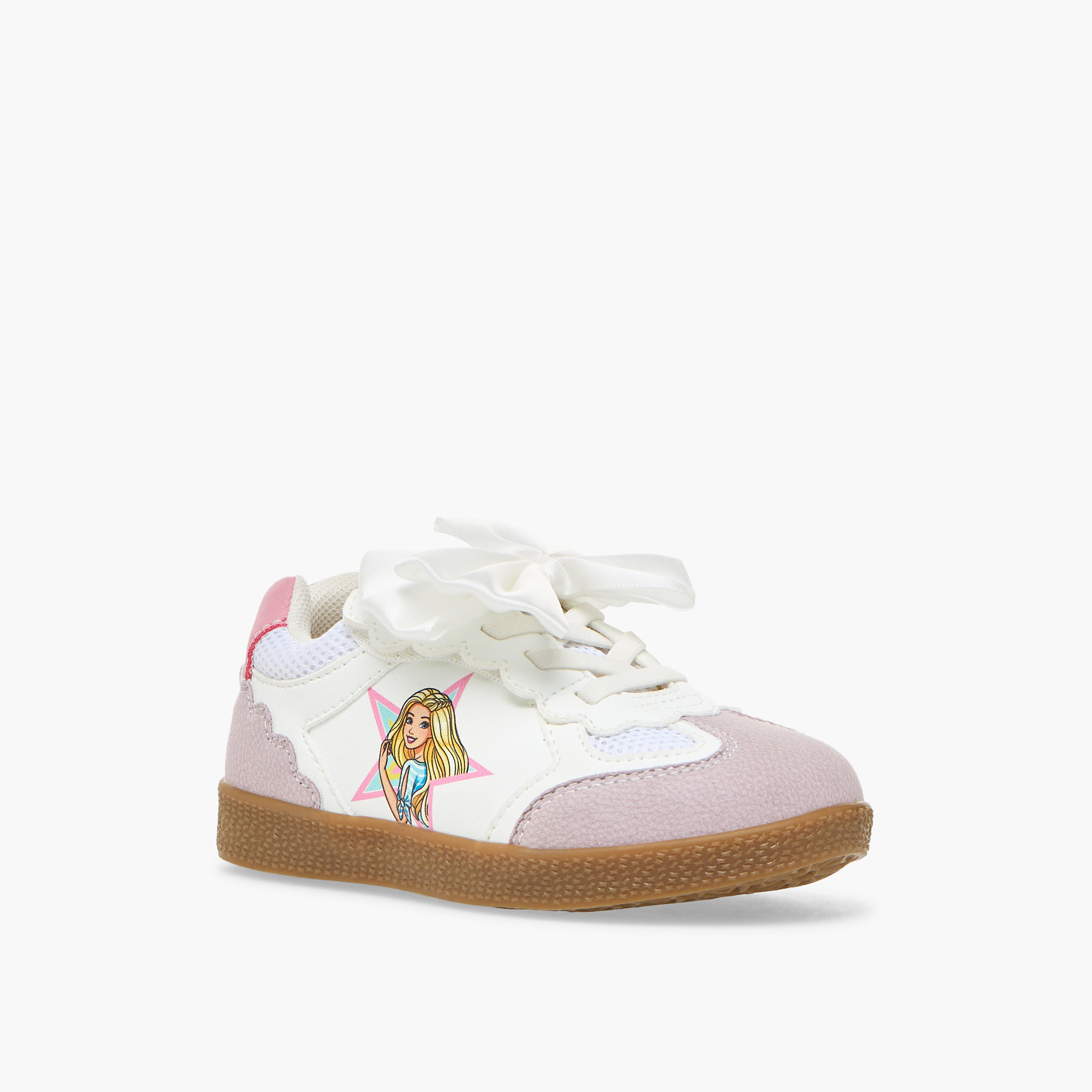 Barbie Girls Hook & Loop Ankle Sneakers-girls-shoes-sneakers-image-2