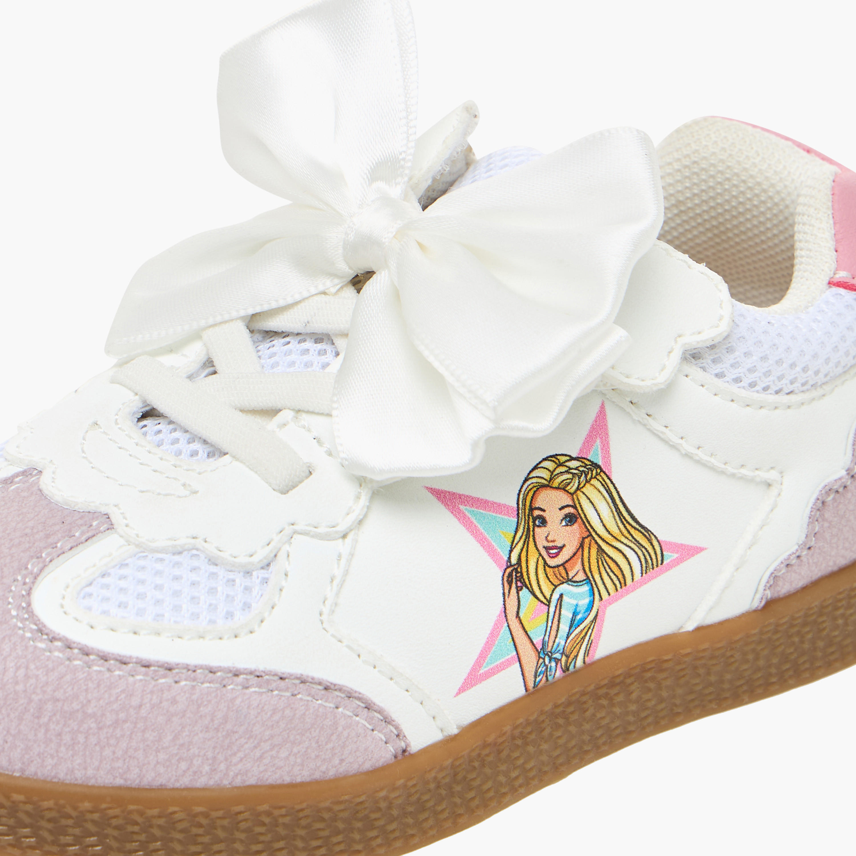 Barbie Girls Hook & Loop Ankle Sneakers-girls-shoes-sneakers-image-7