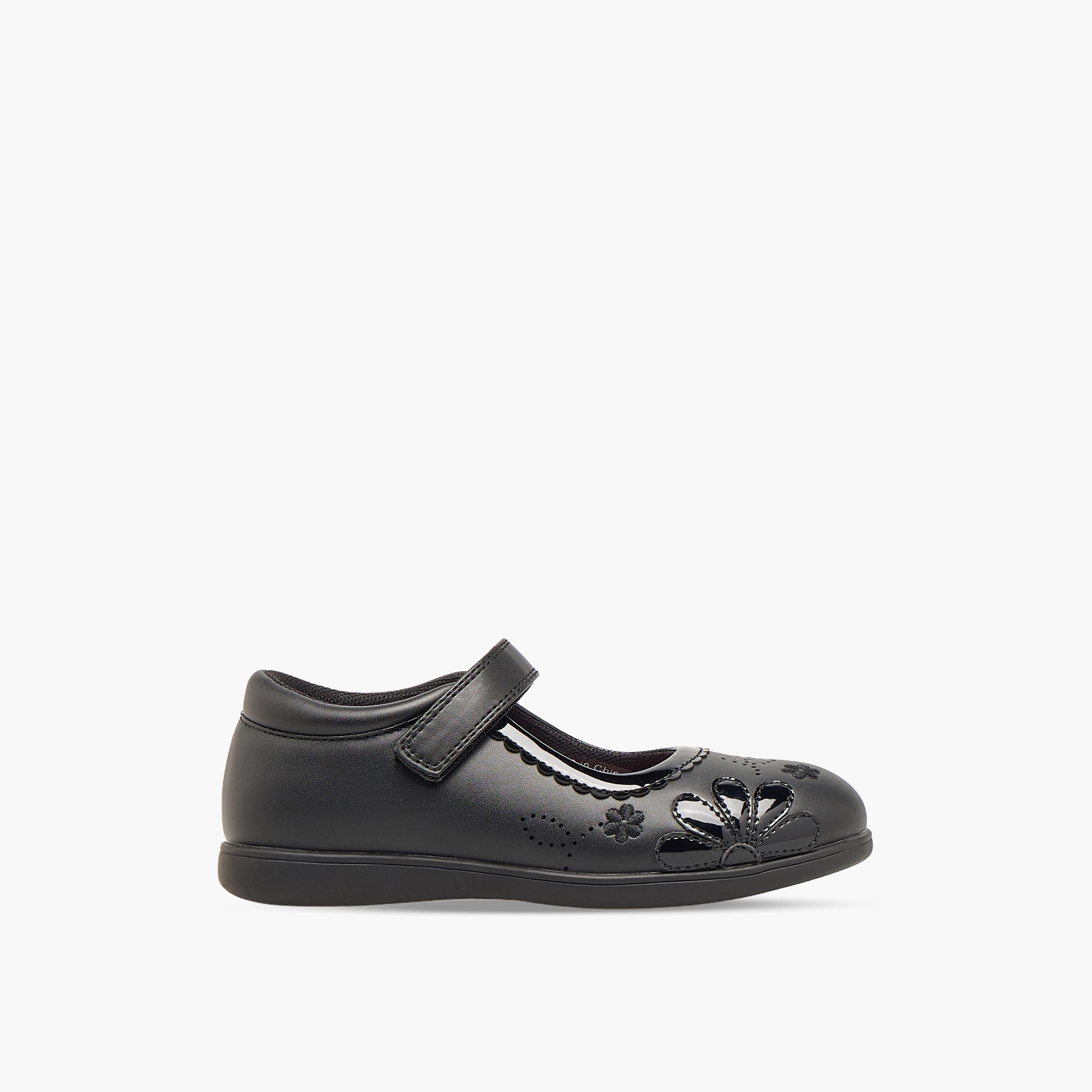 Juniors Girls Hook & Loop School Shoes-girls-shoes-schoolshoes-image-3