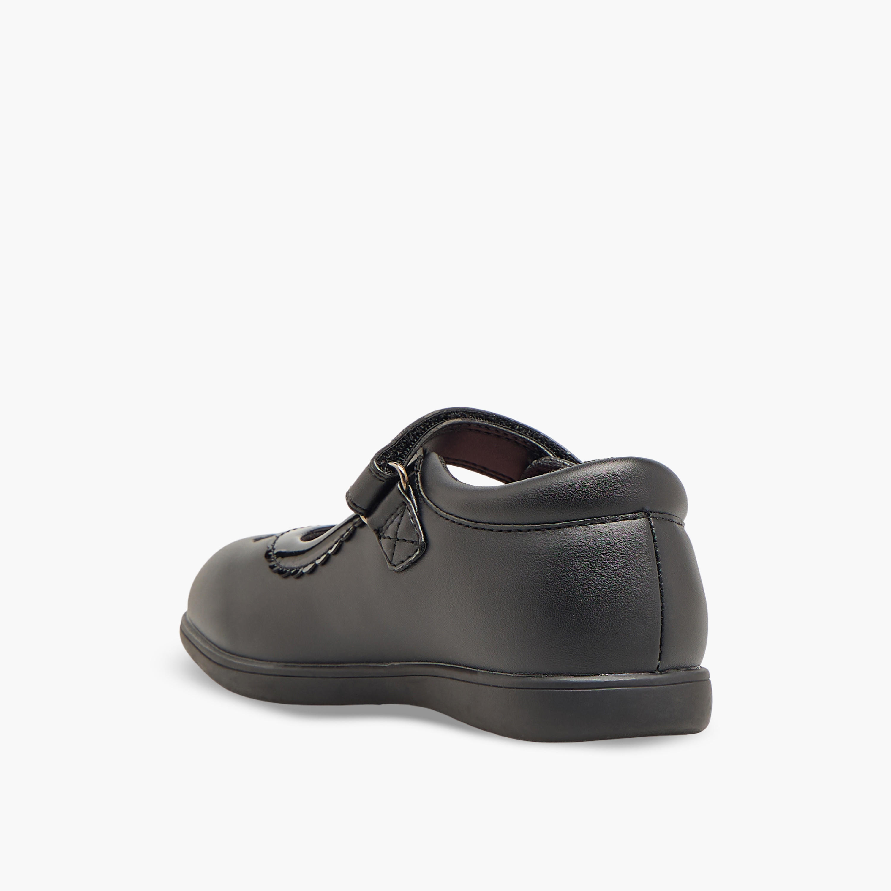 Juniors Girls Hook & Loop School Shoes-girls-shoes-schoolshoes-image-5