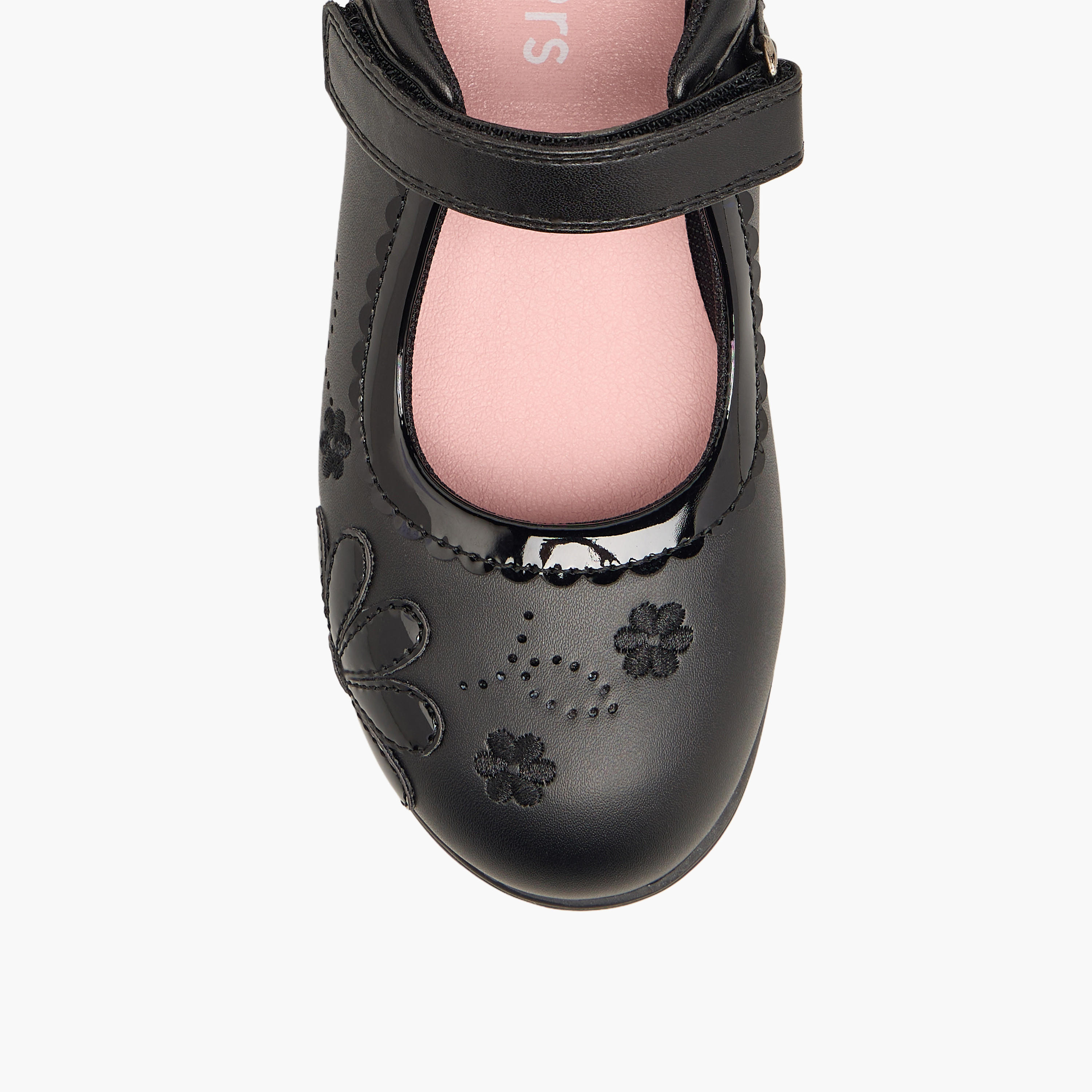 Juniors Girls Hook & Loop School Shoes-girls-shoes-schoolshoes-image-7