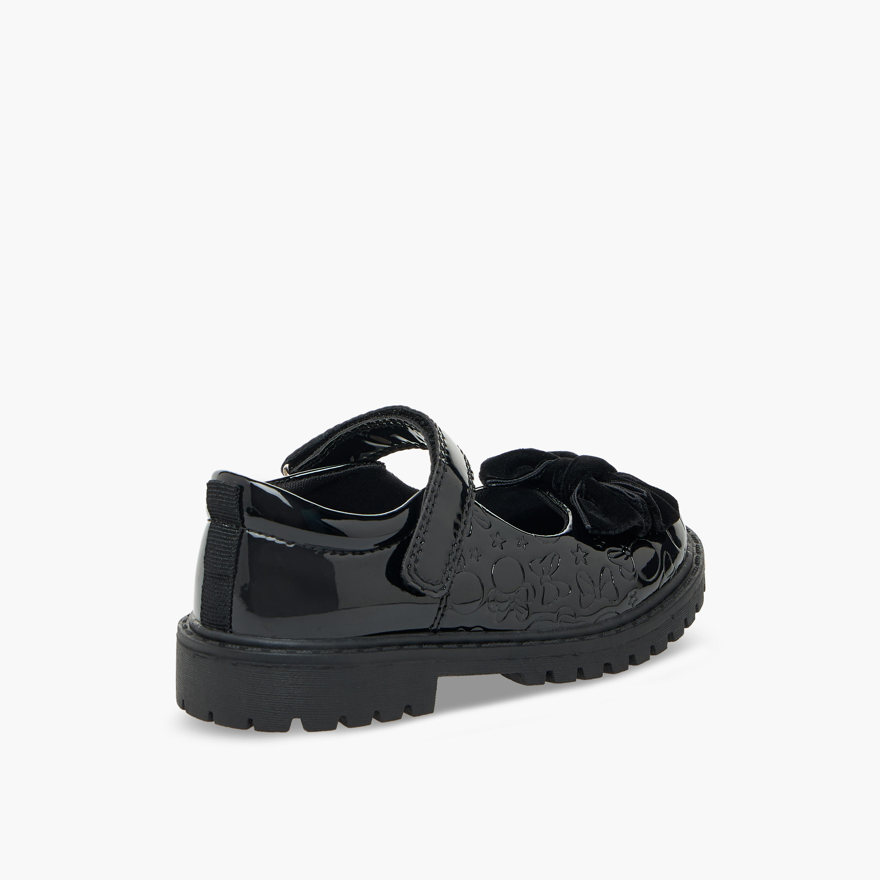 Disney Girls Bow Accent Hook & Loop School Shoes-girls-shoes-schoolshoes-image-6