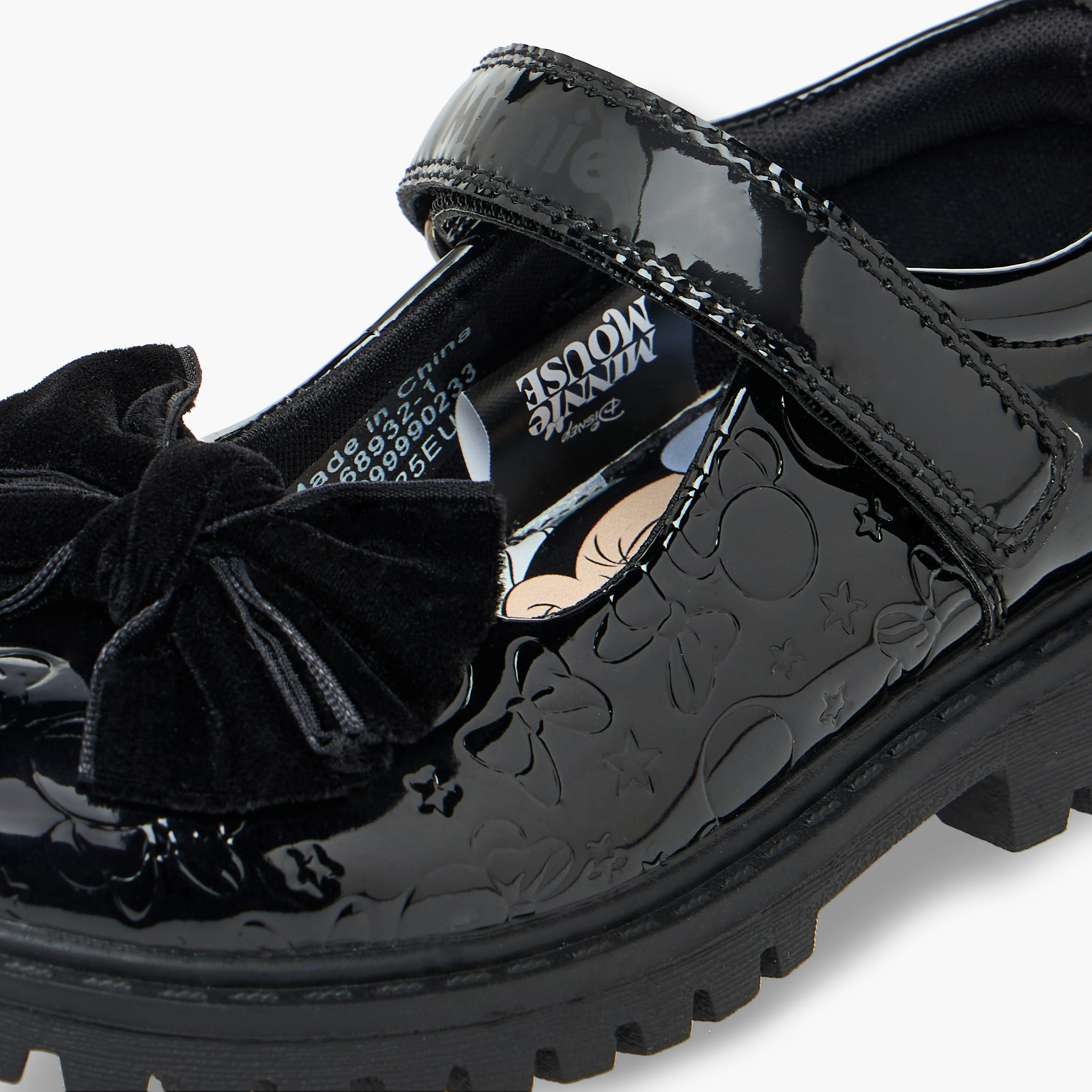 Disney Girls Bow Accent Hook & Loop School Shoes-girls-shoes-schoolshoes-image-8