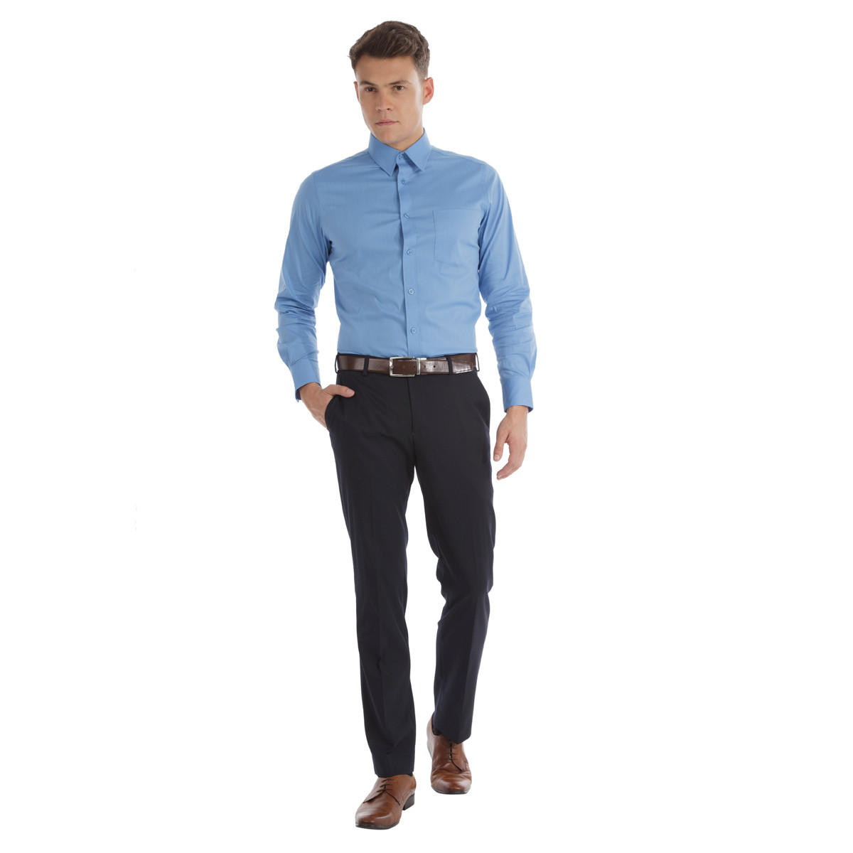 Long-sleeved Formal Shirt-men-clothing-shirts-image-1