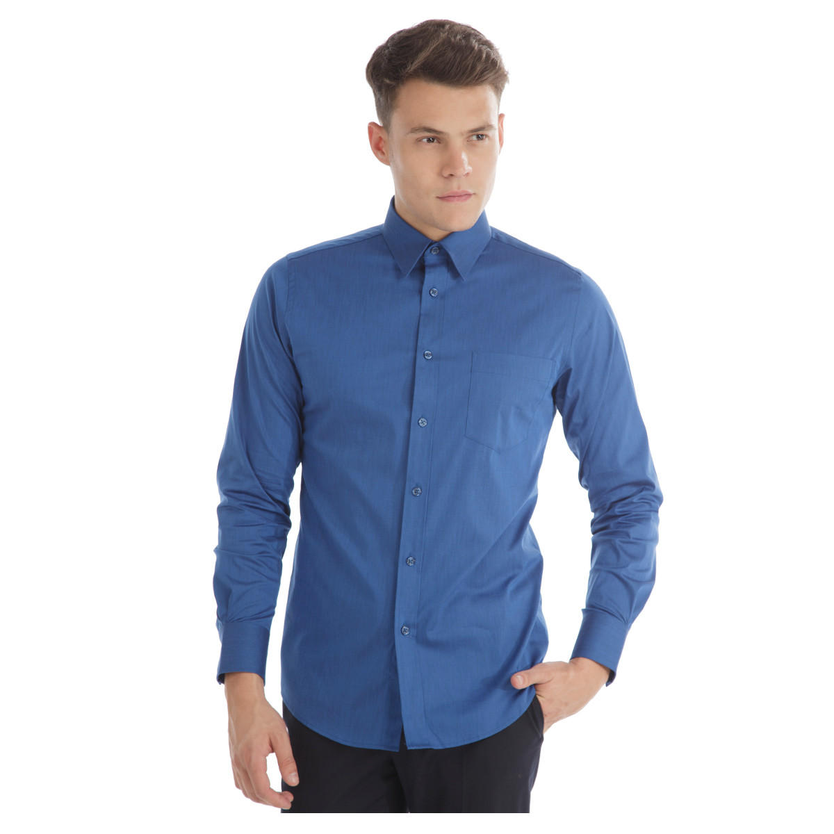 Long-sleeved Formal Shirt-men-clothing-shirts-image-1