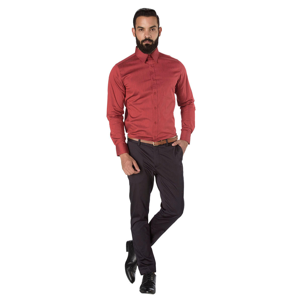 Long Sleeves Slim-fit Formal Shirt-men-clothing-shirts-image-5