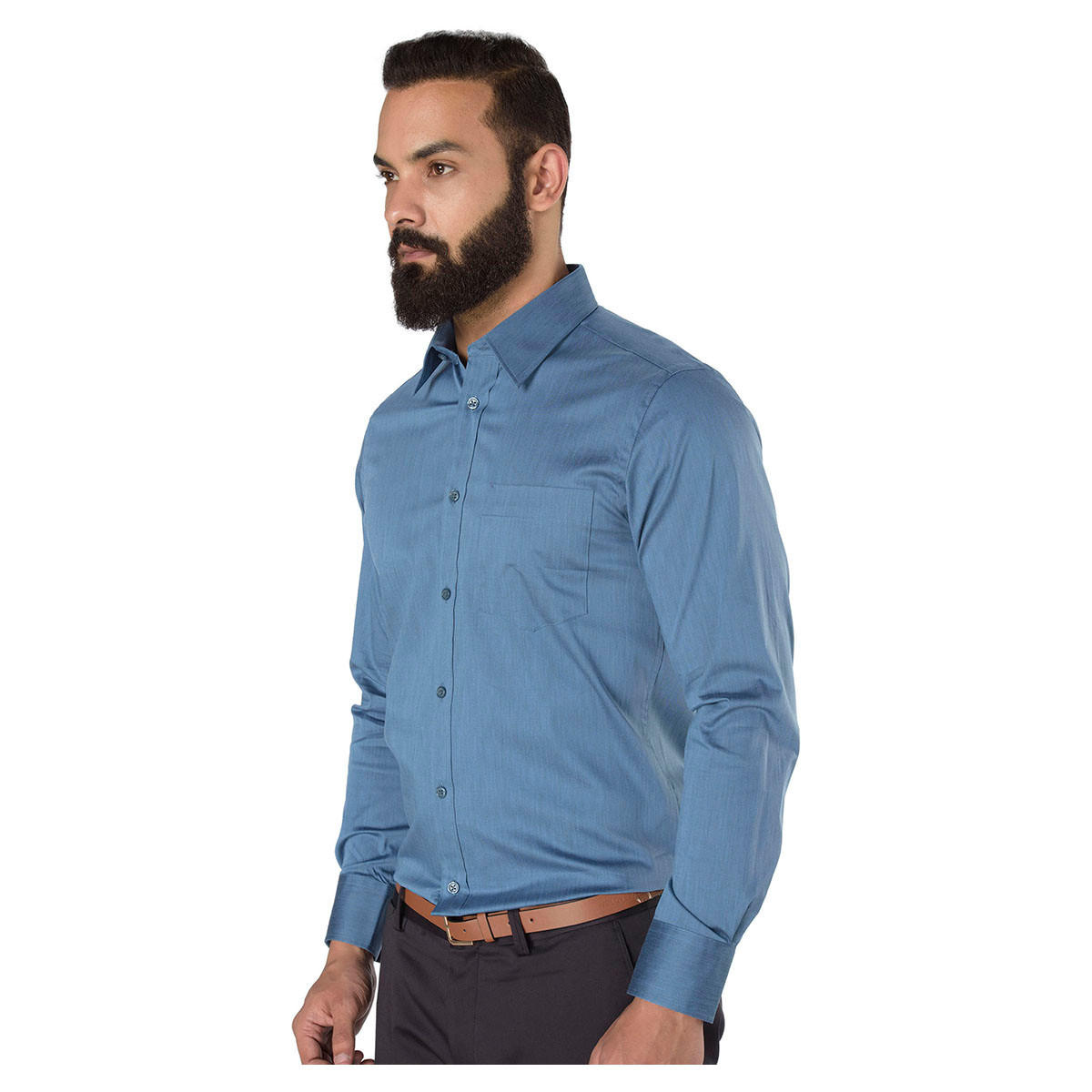Long Sleeves Slim-fit Formal Shirt-men-clothing-shirts-image-3
